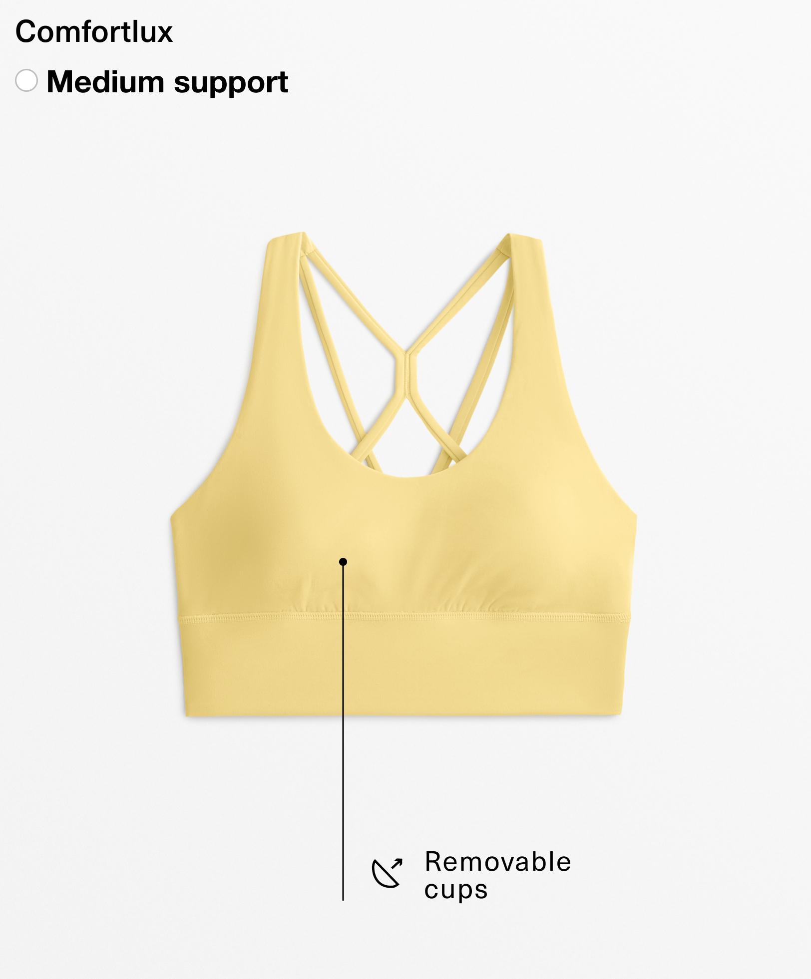 Biustonosz sportowy comfortlux z miseczkami i średnim podtrzymaniem