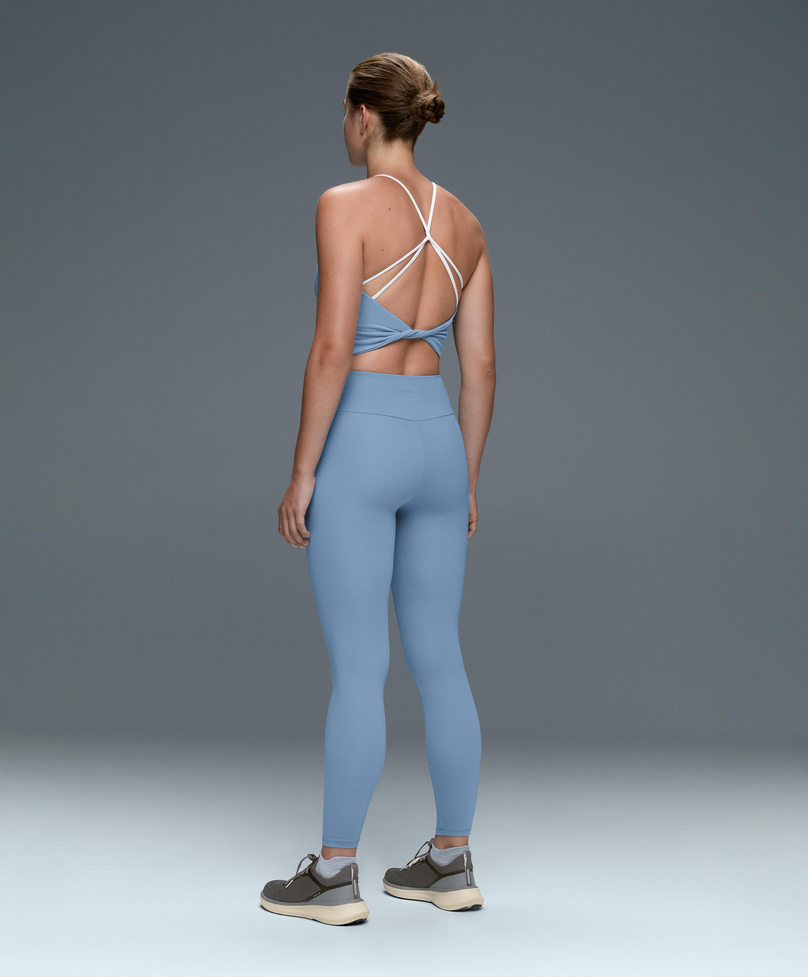 Comfortlux high-waisted ankle-length leggings — BLUE
