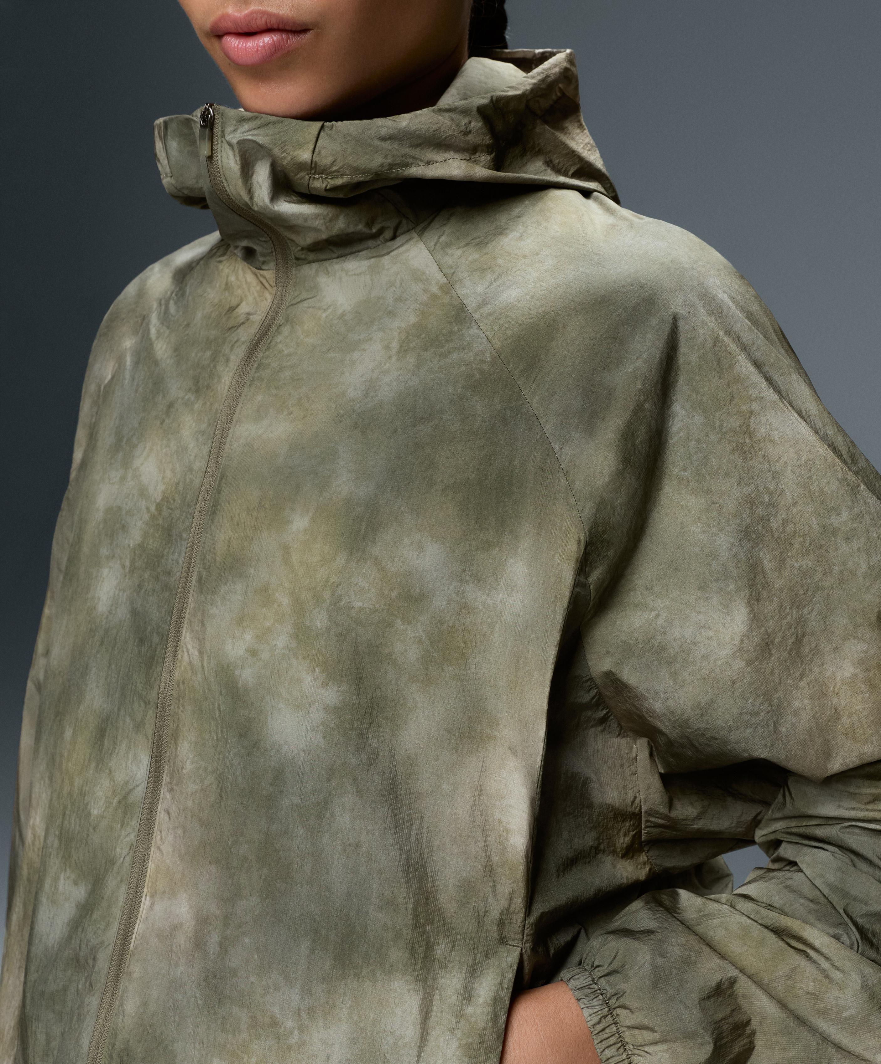 Printed track jacket — KHAKI