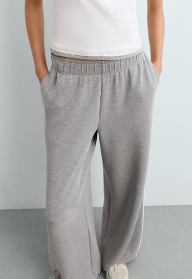 Wide-leg modal trousers with Piping — MARL 4