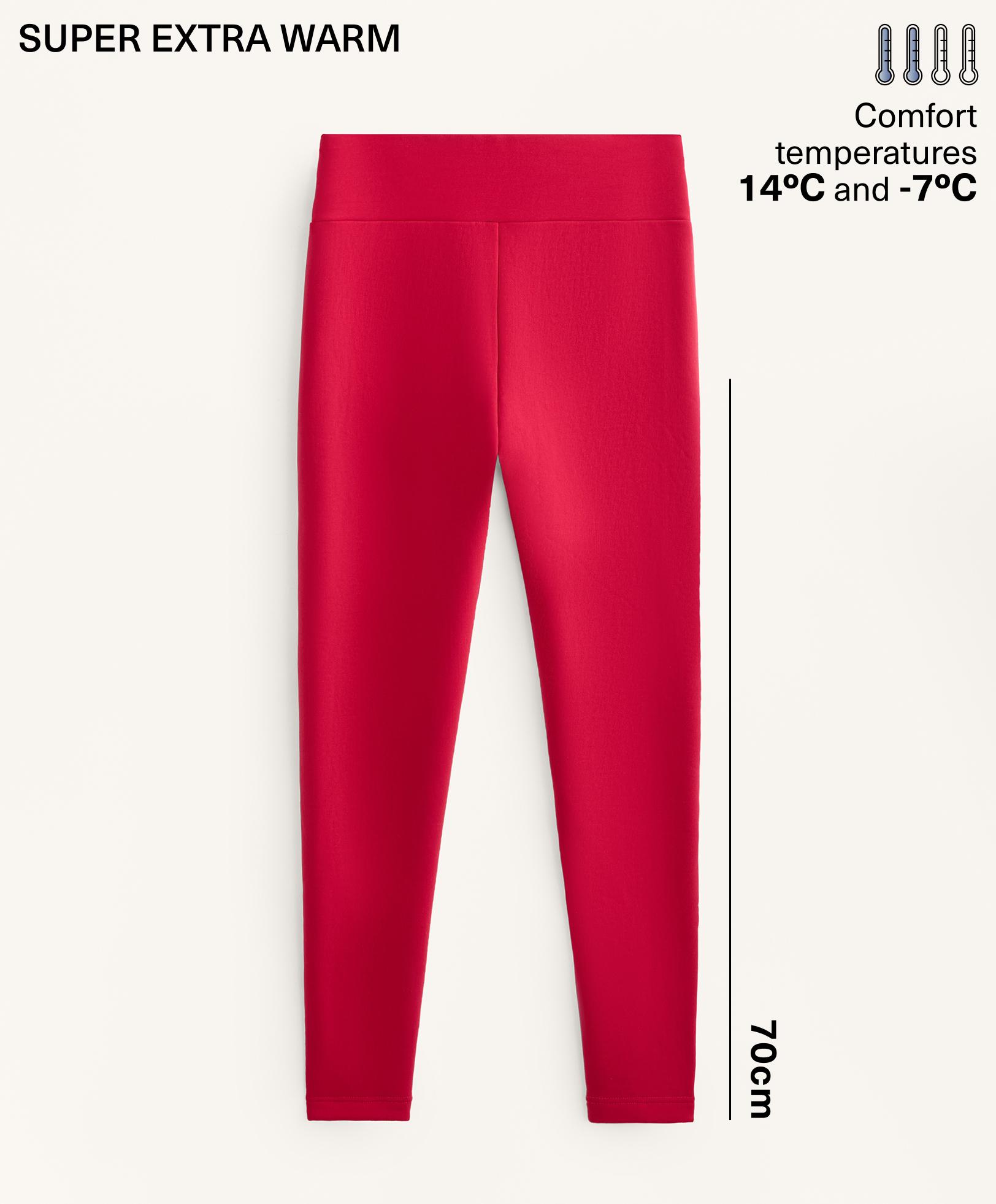 Super-extra-warm seamless 70cm high-rise ankle-length leggings Super-extra-warm seamless 70cm high-rise ankle-length leggings