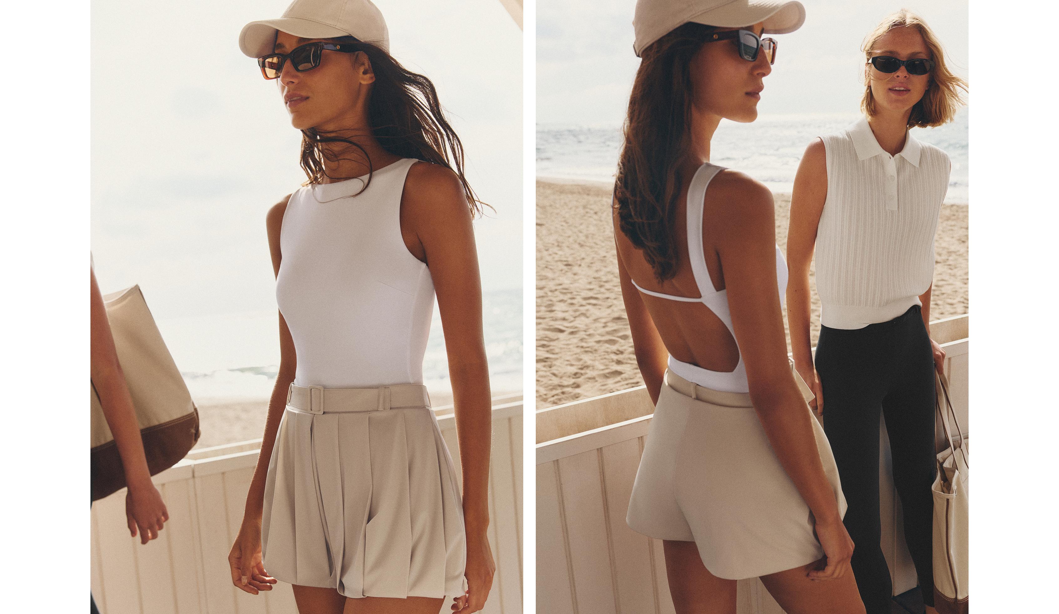Light Touch bloomer shorts — PALE MINK