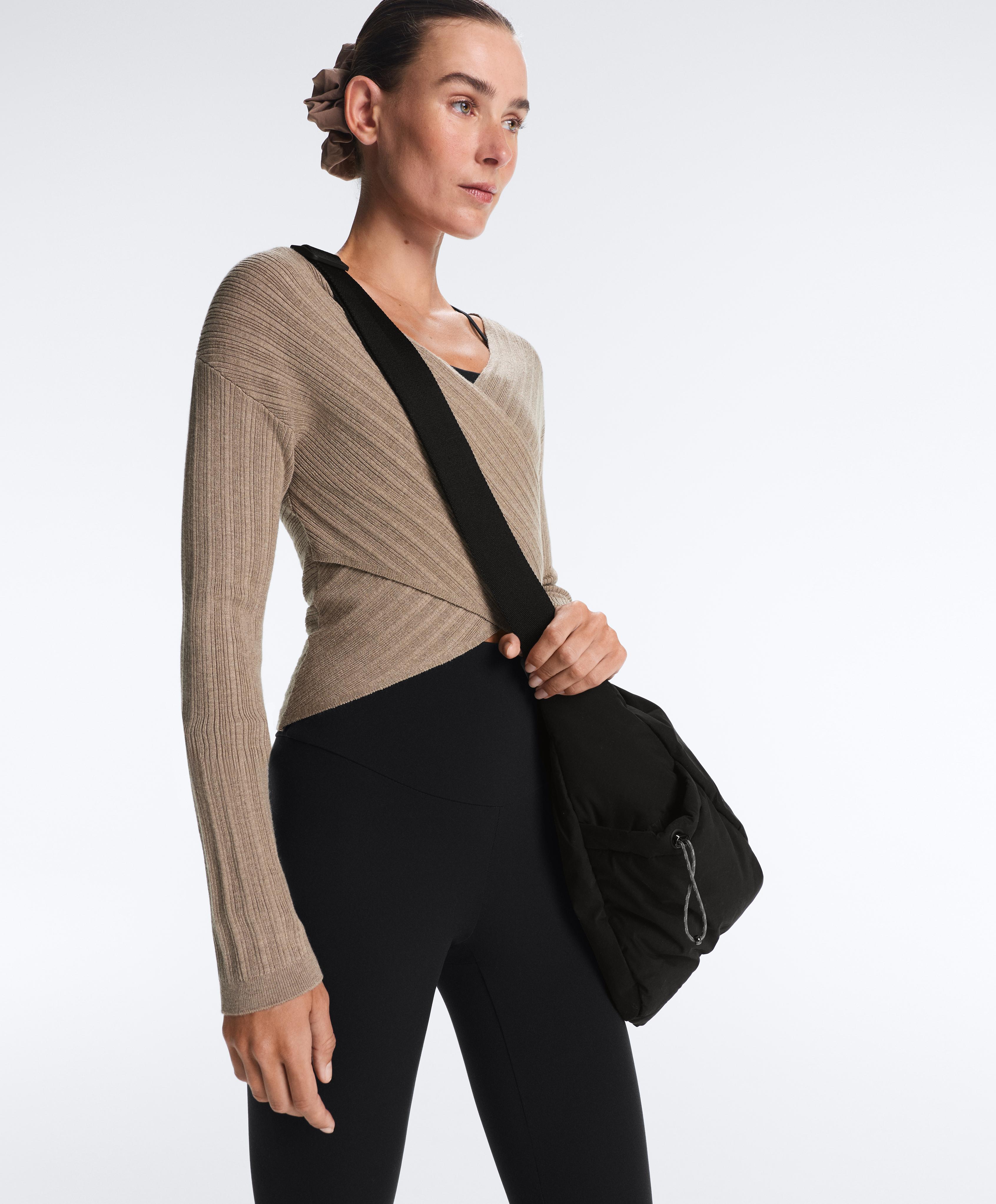 Fine knit rib jumper — DARK TAUPE