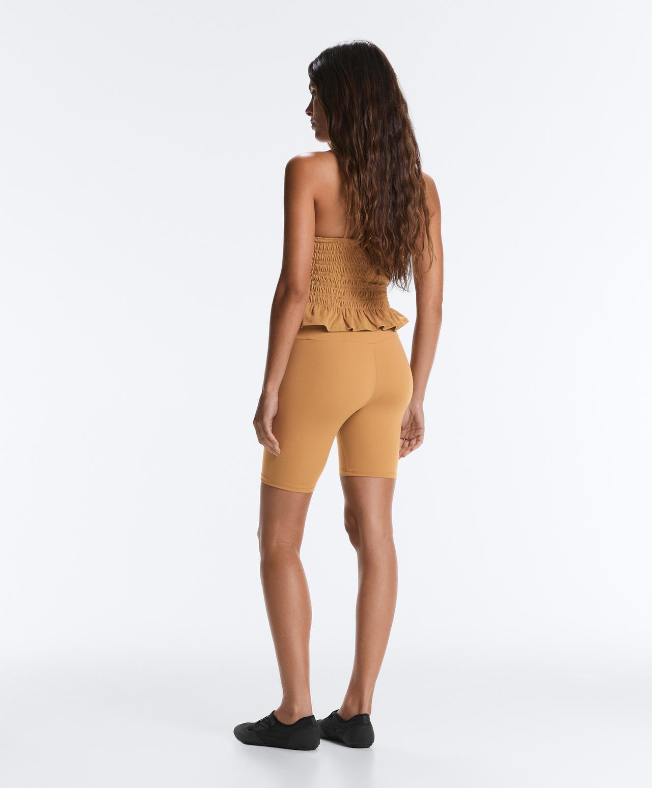 Leggings biker high rise comfortlux 20 cm — MUSTARD