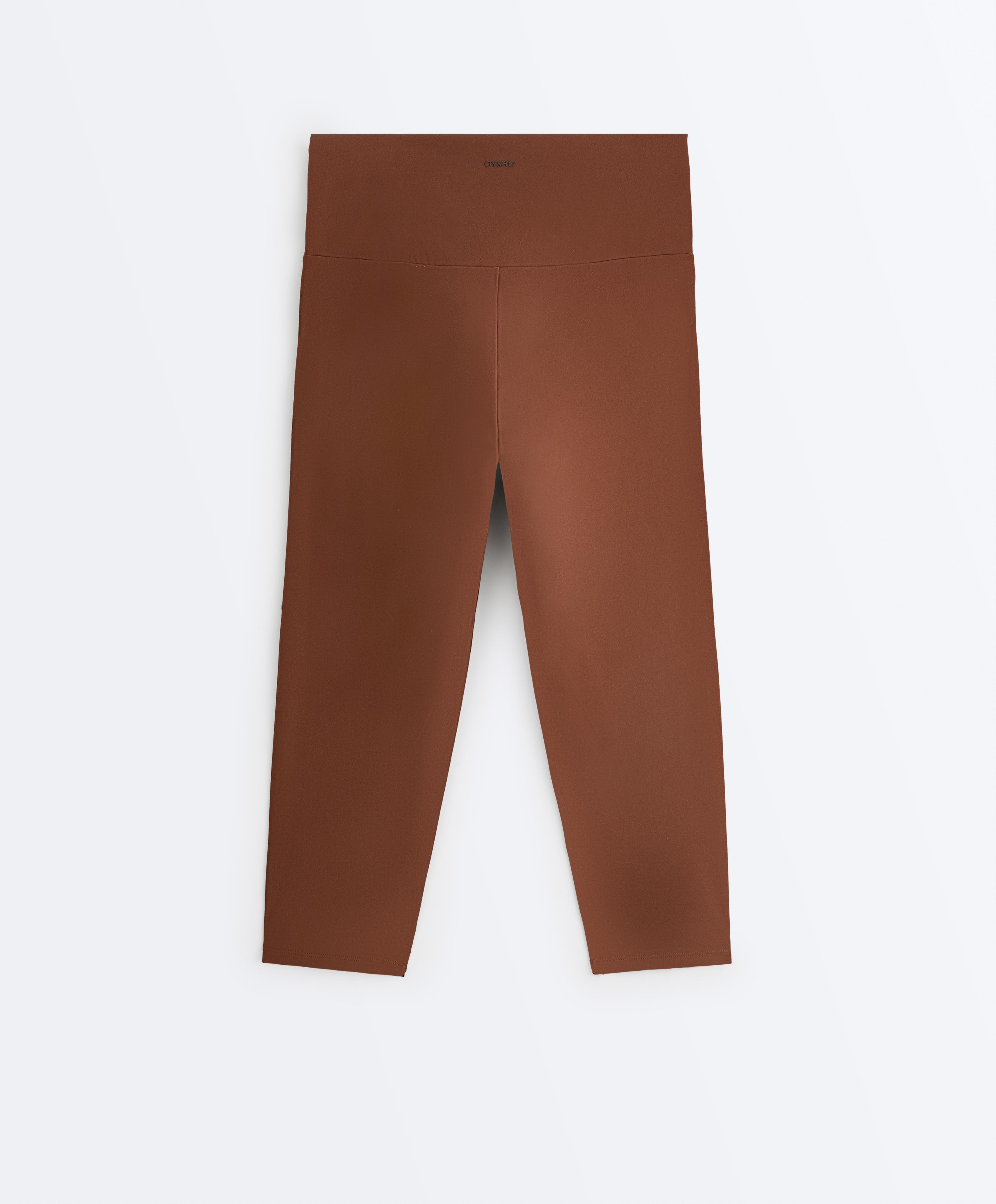 Comfortlux super-high-rise 50cm capri leggings — COFFEE