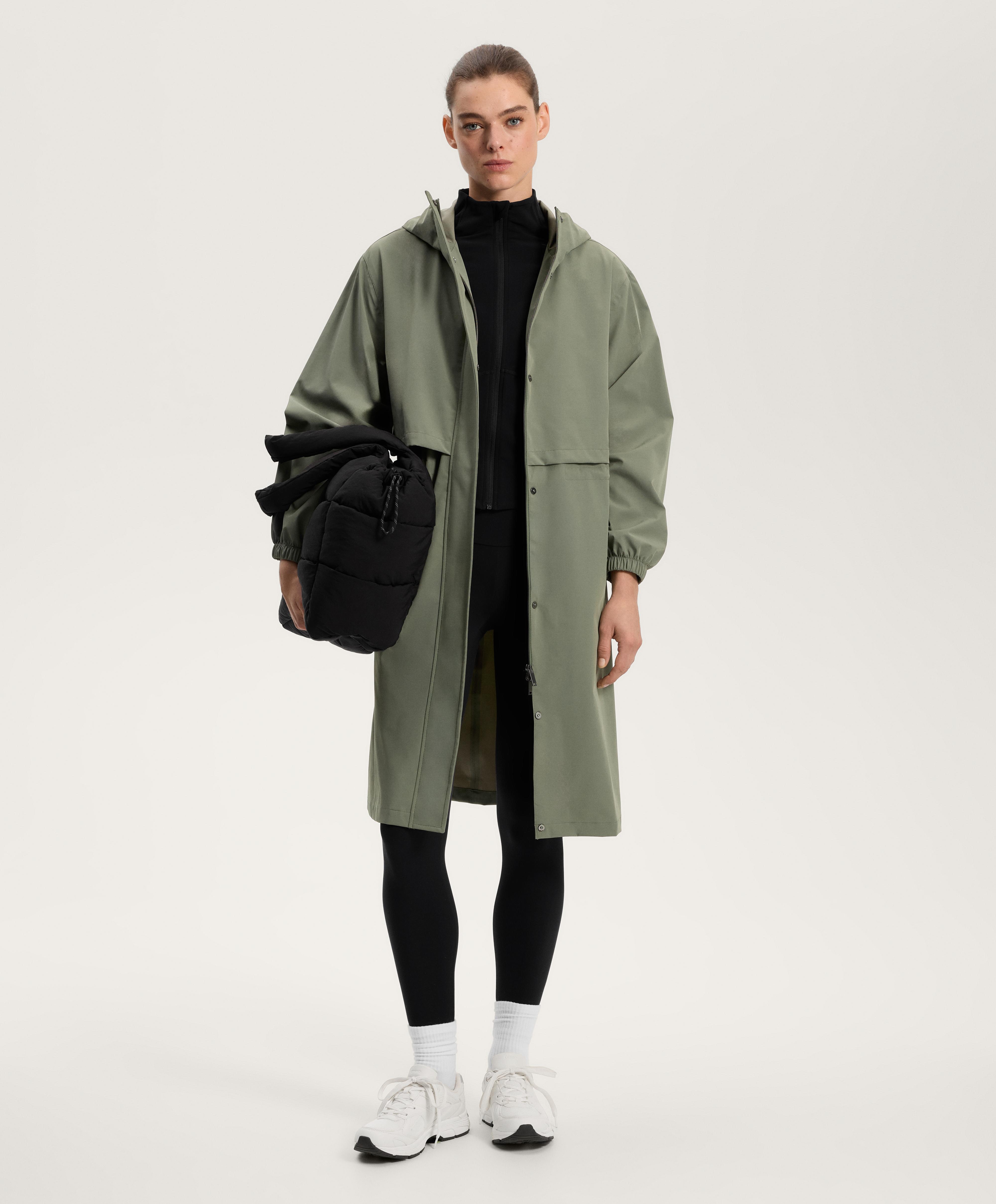 Chaqueta larga extra ligera impermeable 10k - Rebajas Chaqueta larga extra ligera impermeable 10k - Rebajas