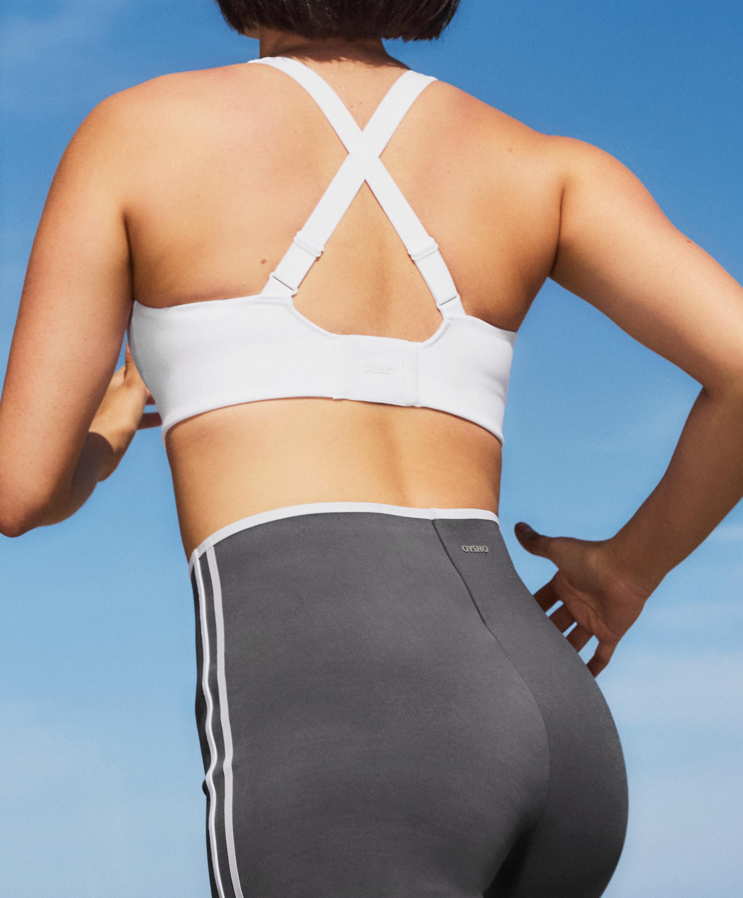 Firm support compressive sports bra