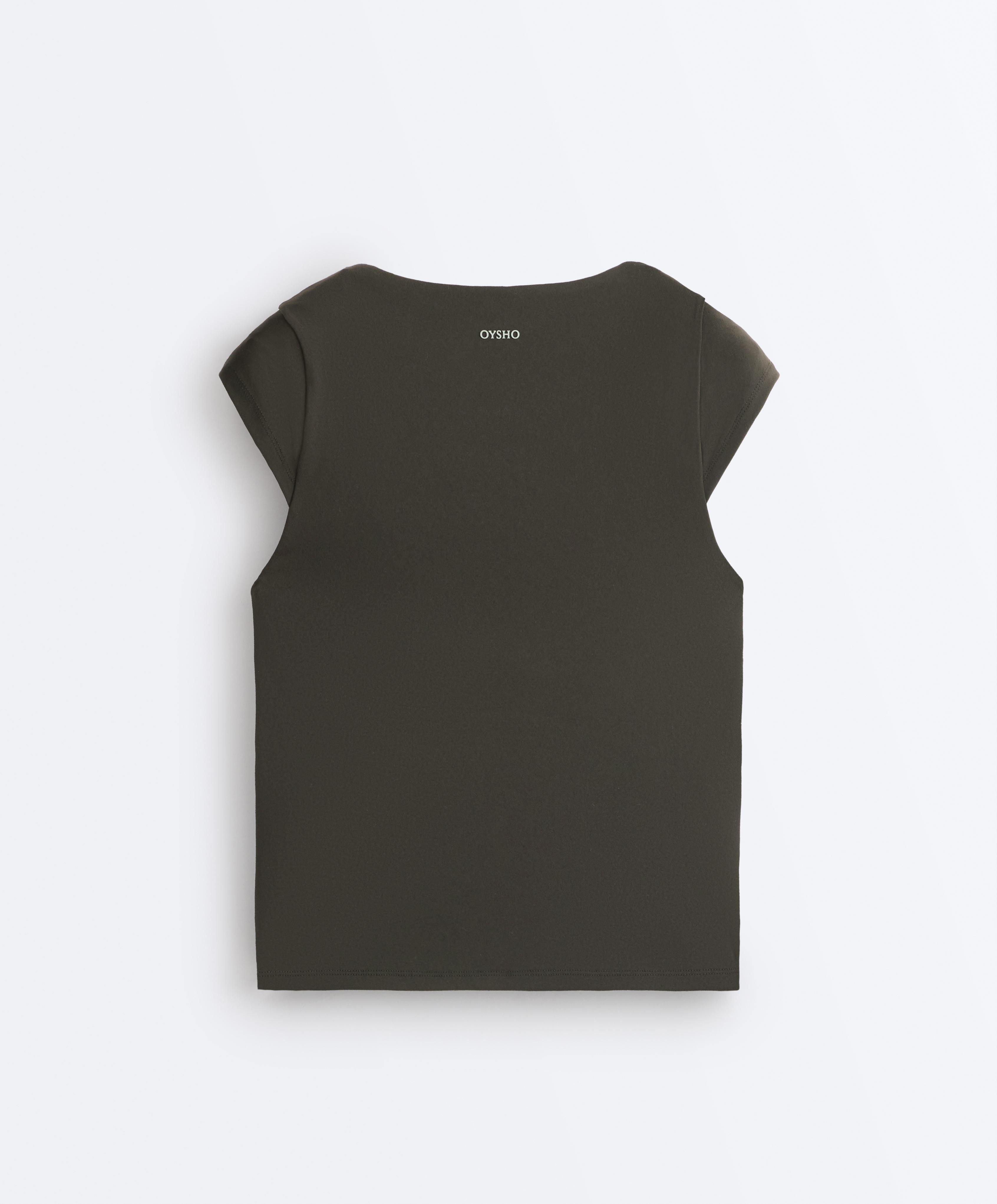 Evermove short-sleeved Tank top — BROWN