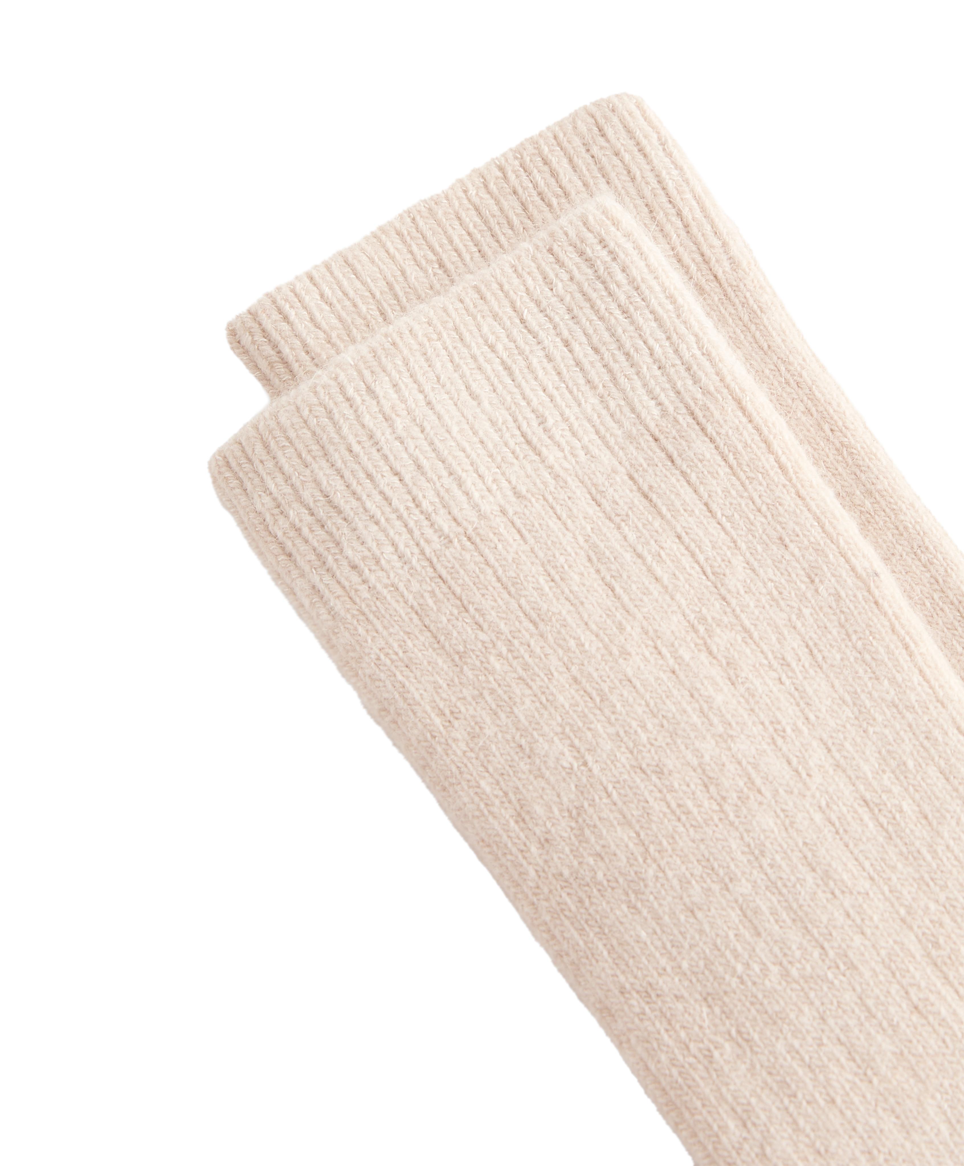 Classic socks 15% cashmere 10% wool — STONE