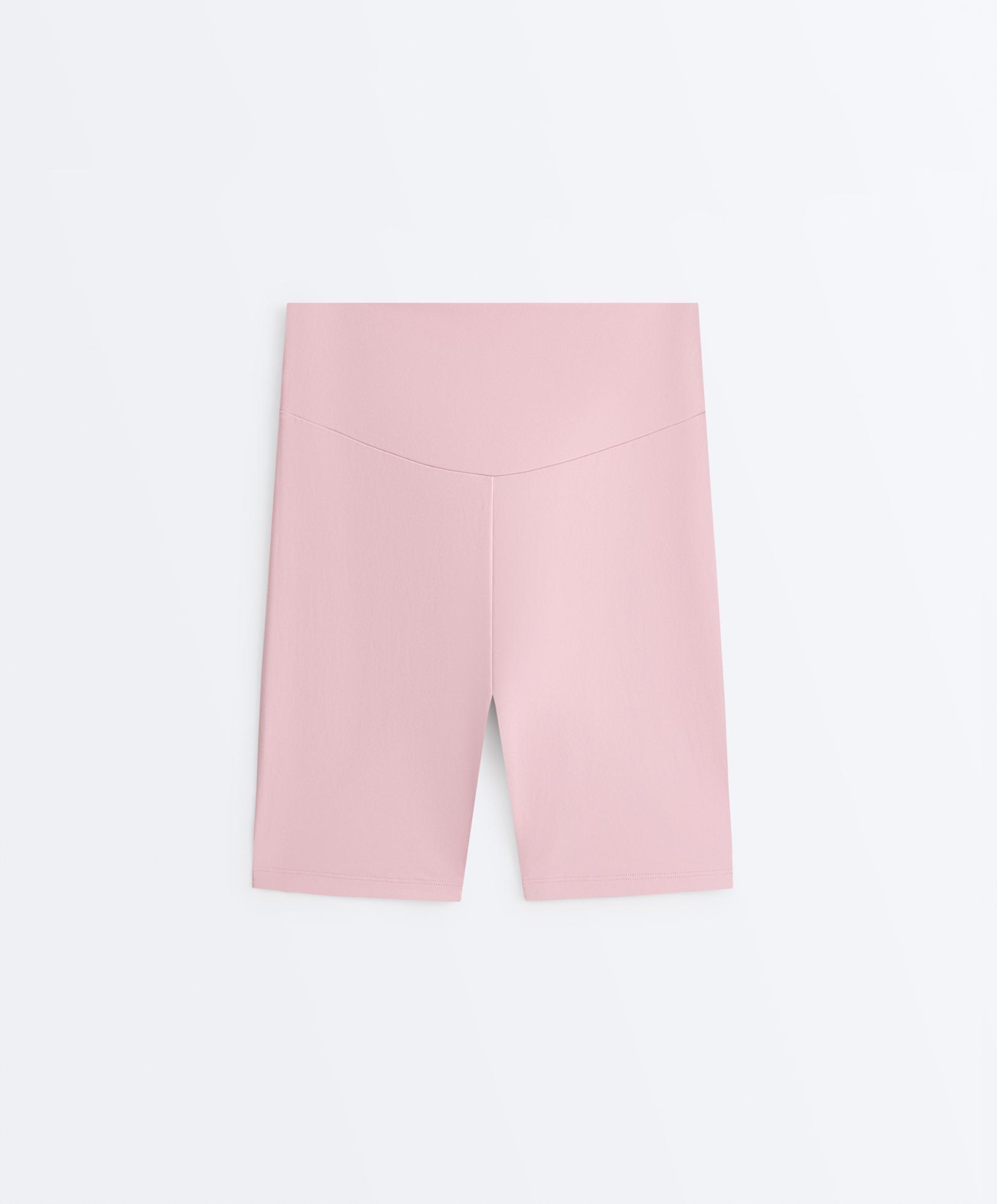 Comfortlux high-rise 20cm biker leggings — PALE PINK