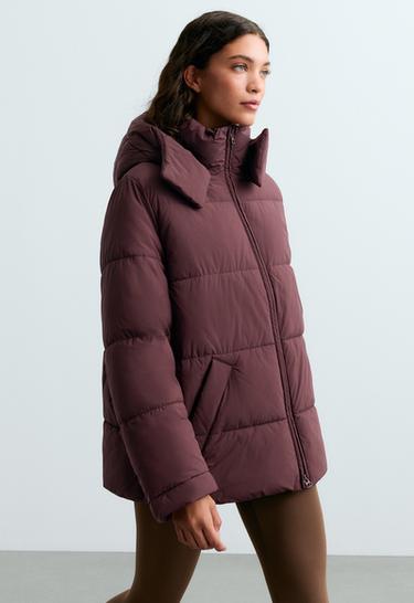 Water-repellent primaloft® padded jacket — DARK WINE RED 3
