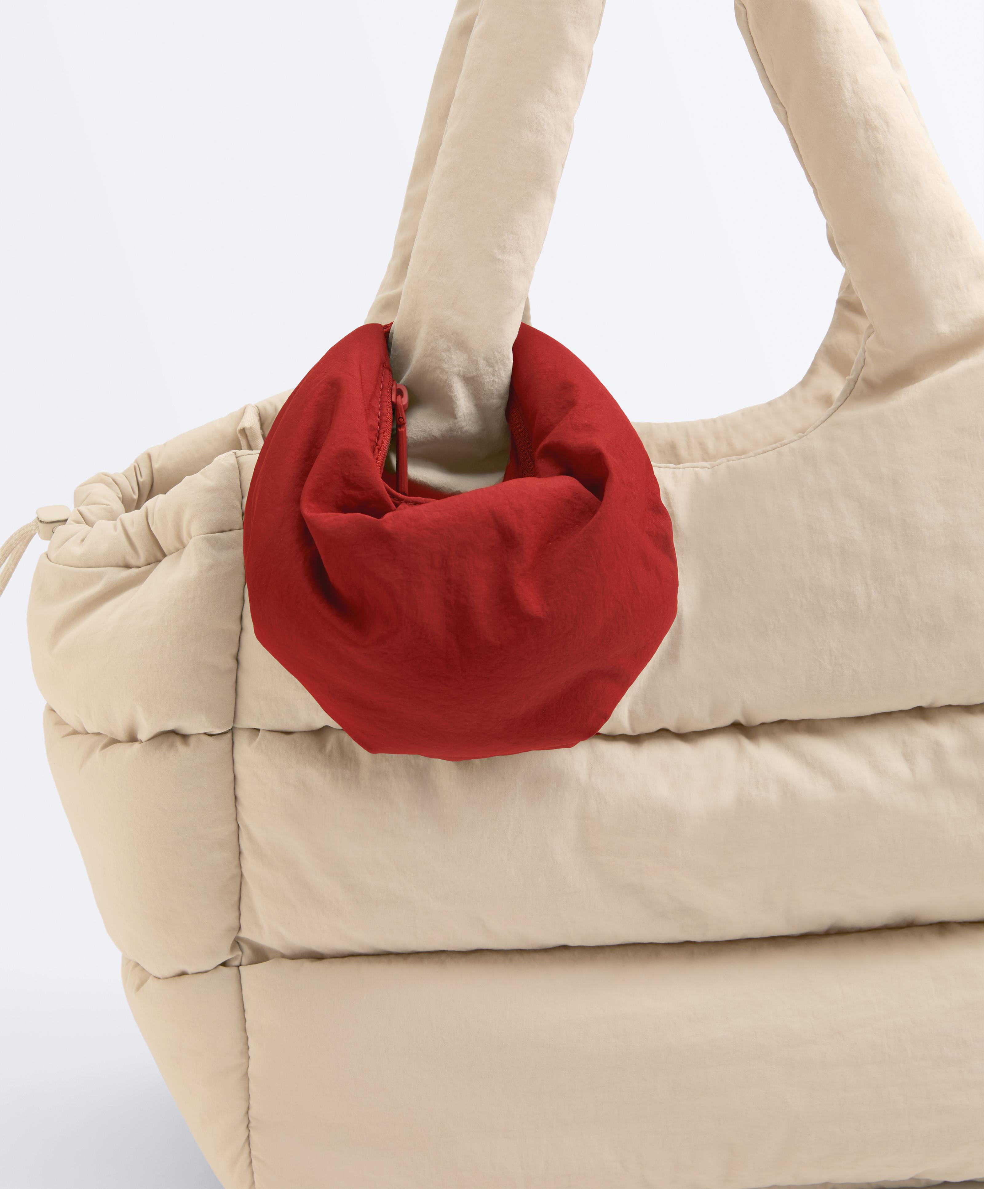 Mini quilted crossbody bag — RED