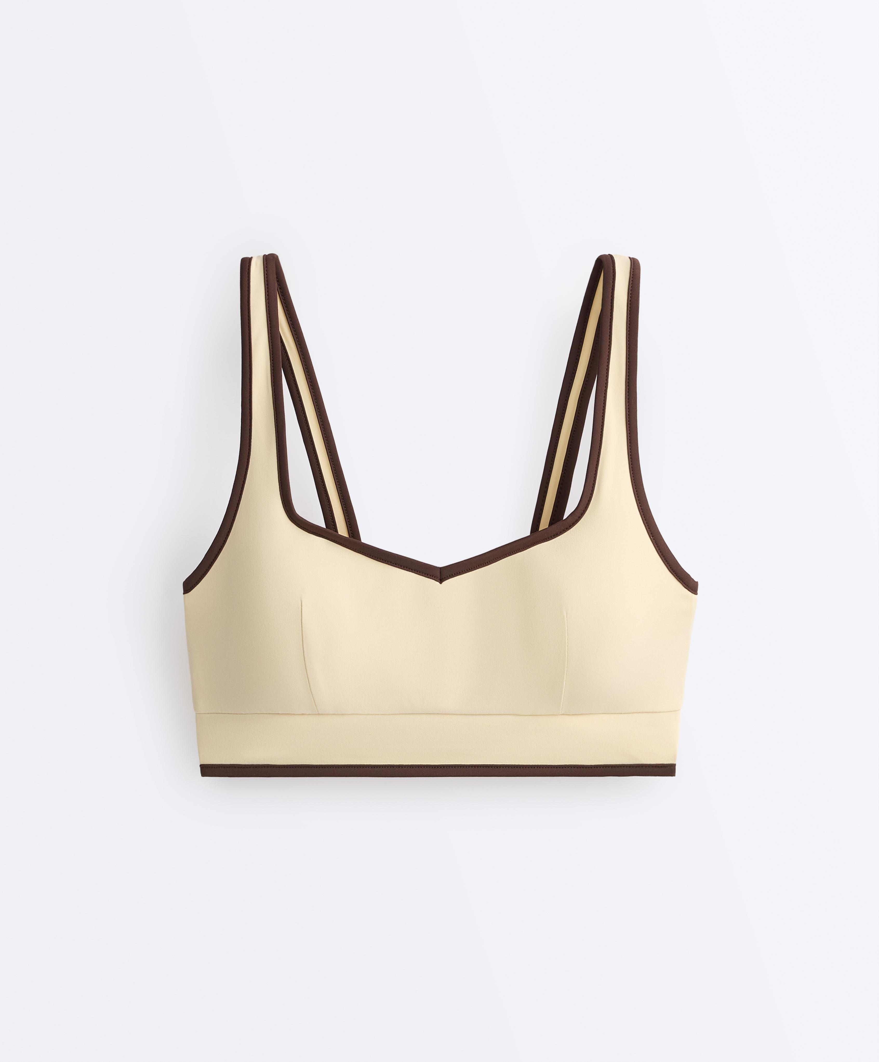 Comfortlux contrast tank top — VANILLA