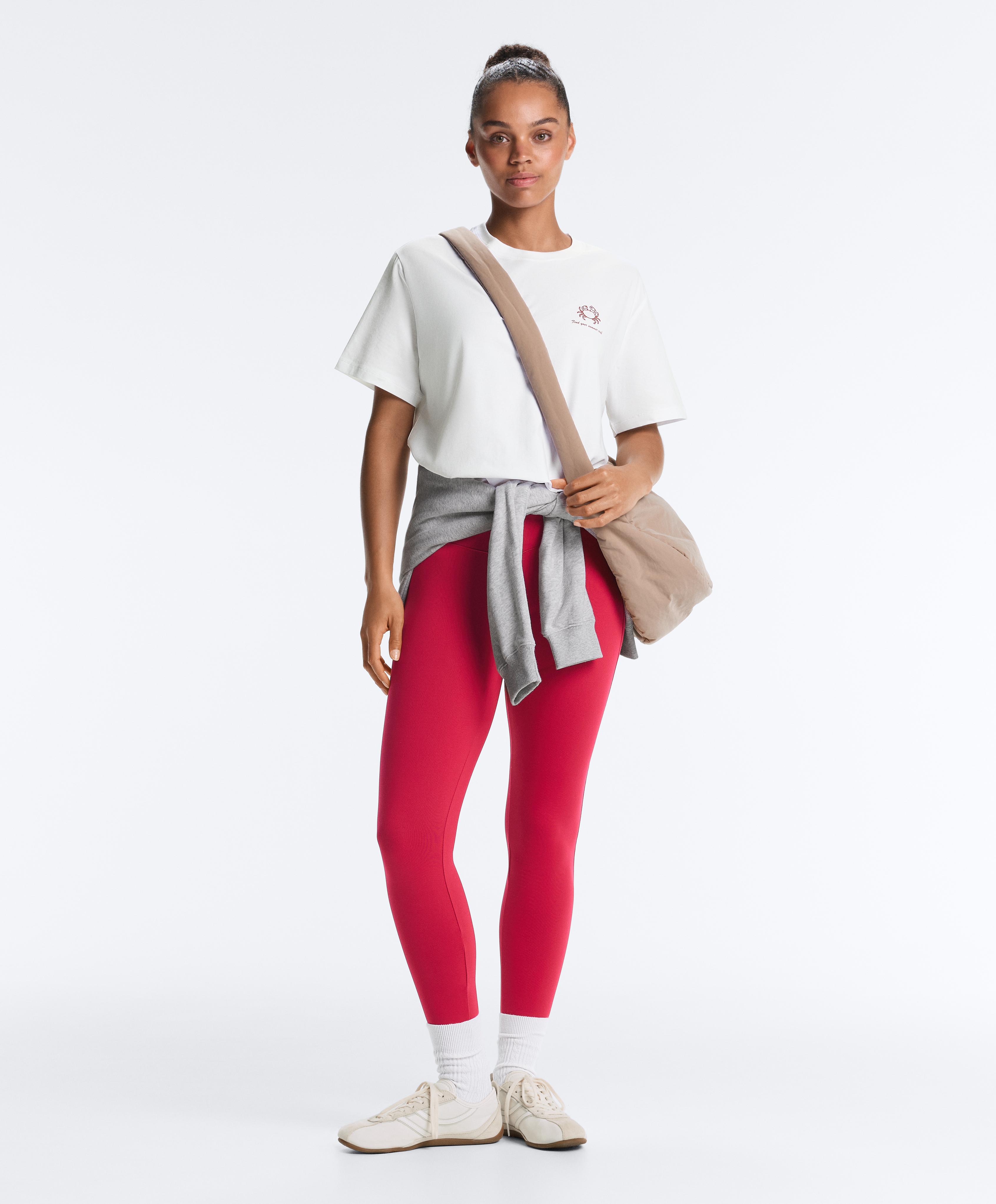 Evermove high-rise ankle-length leggings — RED