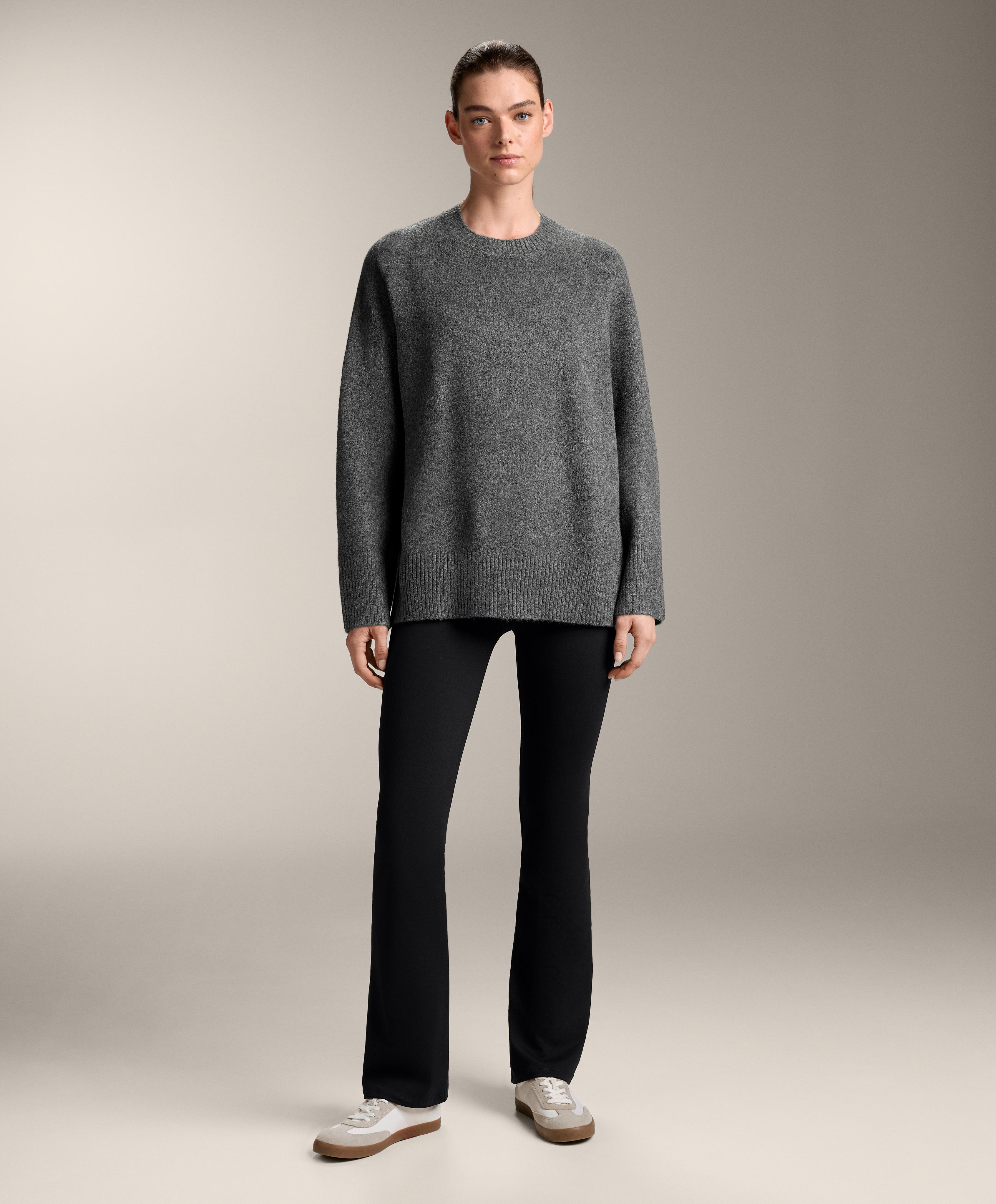 Pull en maille douce à col rond - Soldes