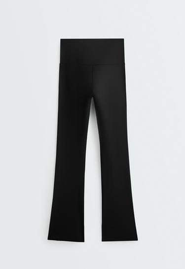 Super high rise Comfortlux flare trousers — BLACK 8