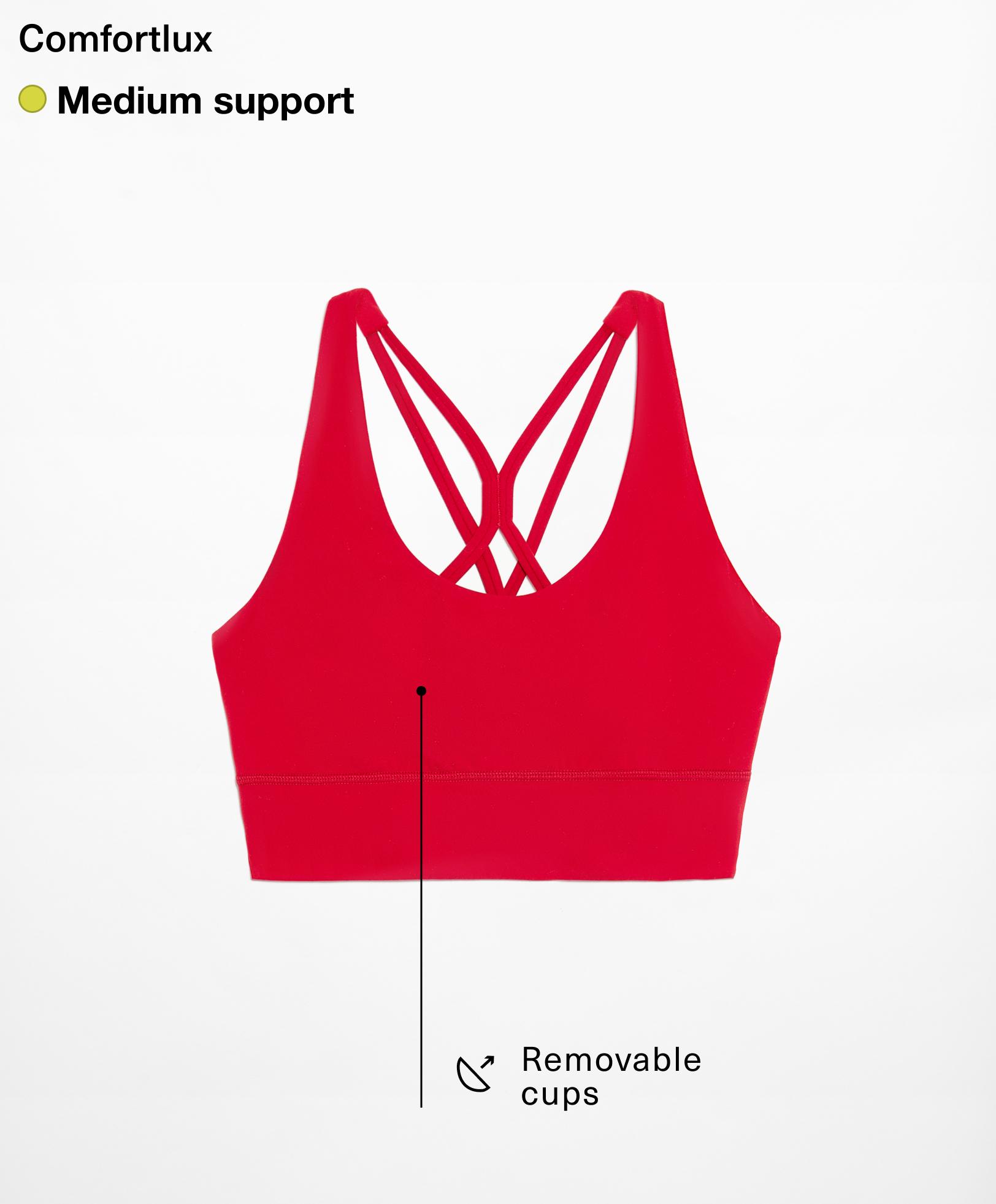 Medium-support Comfortlux sports bra with cups