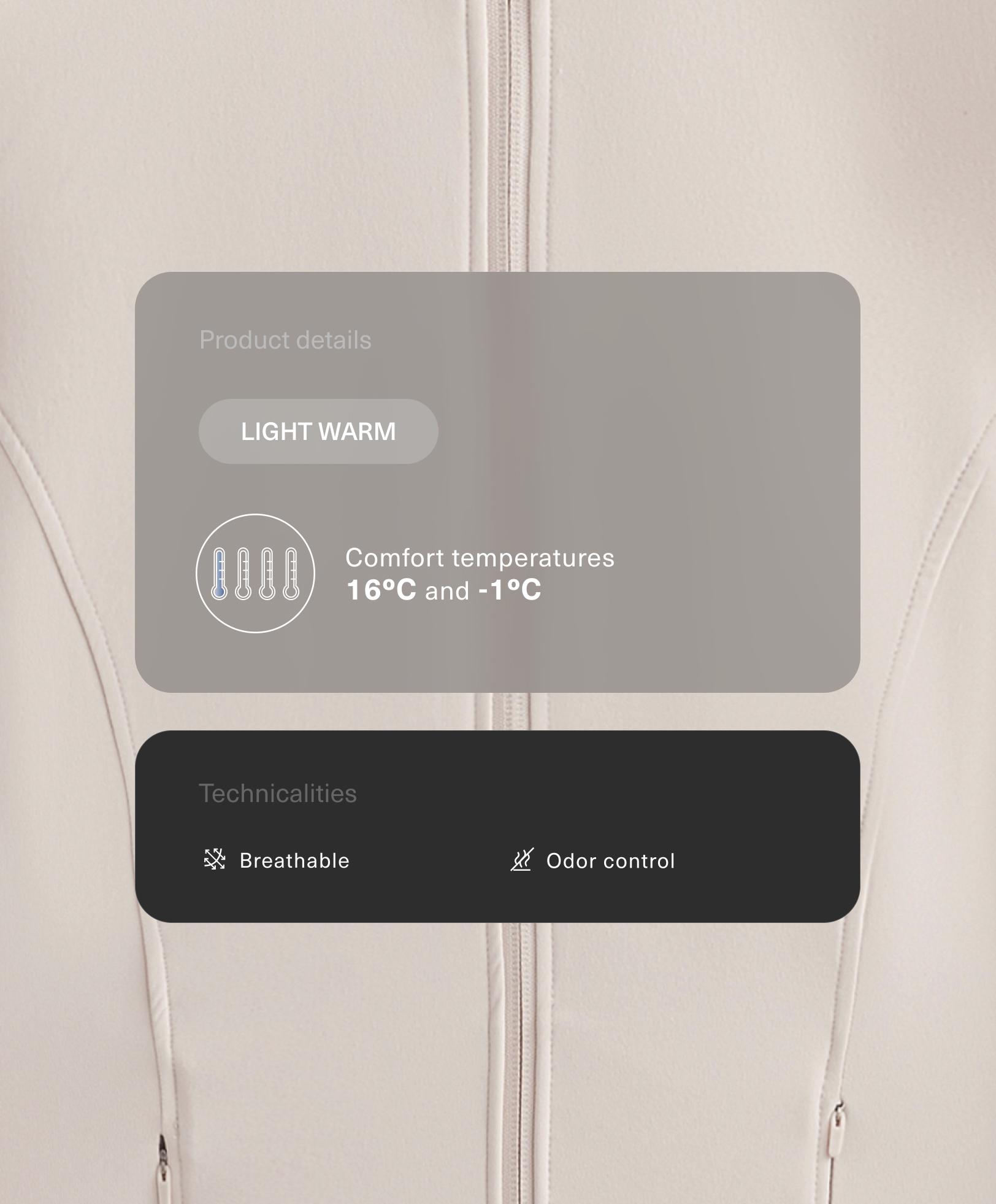 Veste technique light warm