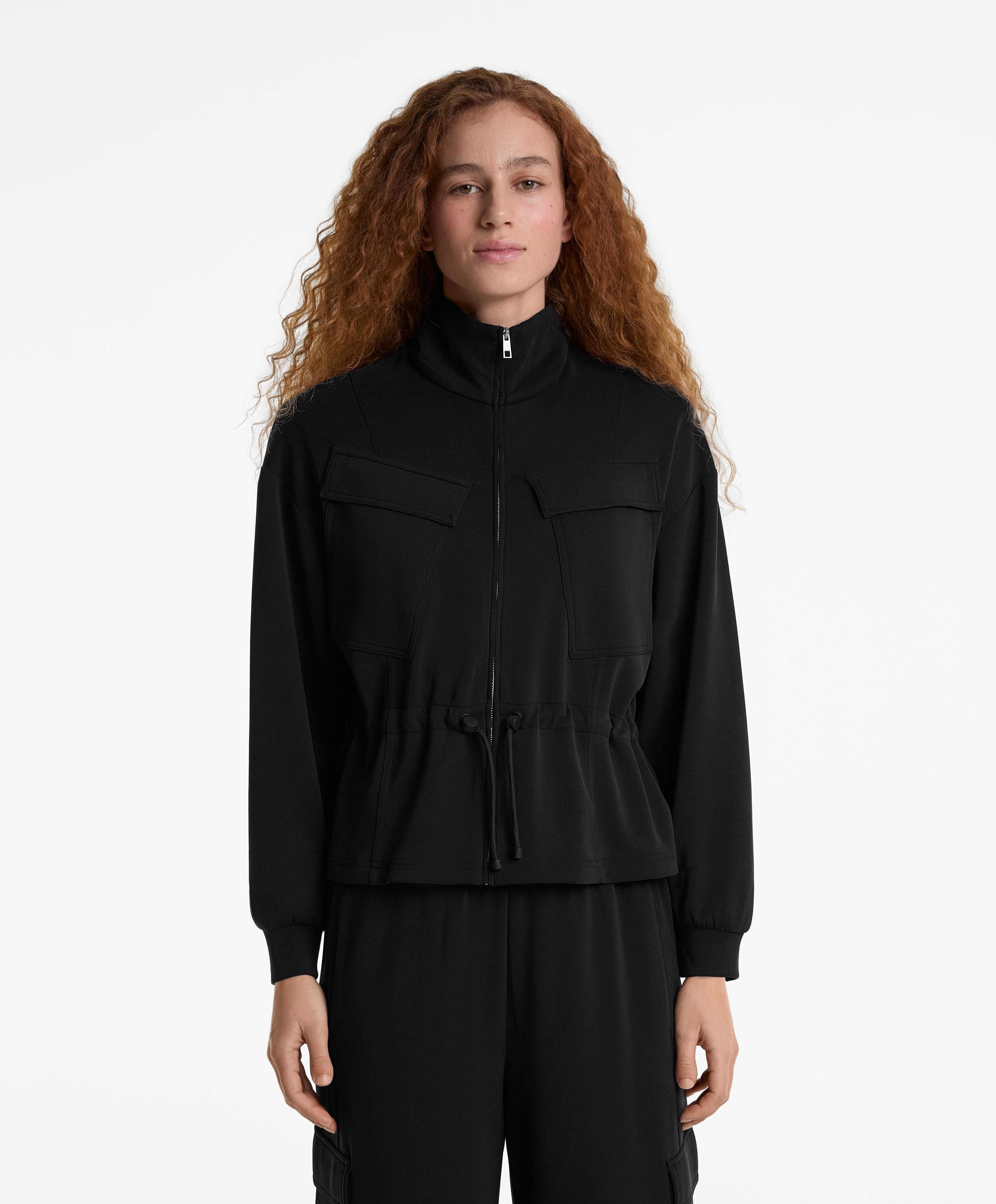 Veste à poches en modal au toucher doux Veste à poches en modal au toucher doux