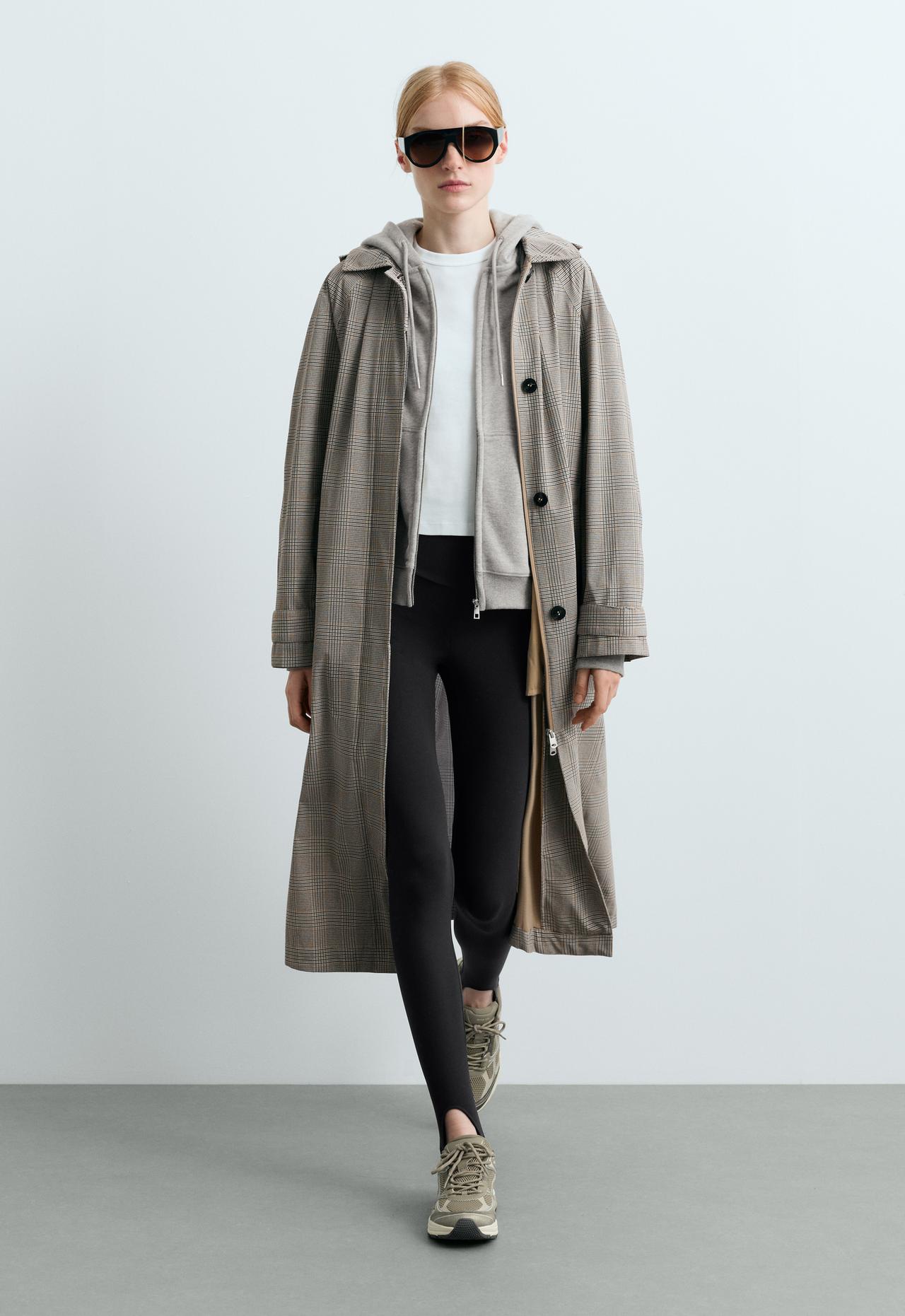 Check extra lightweight 10k waterproof long jacket — CAMEL