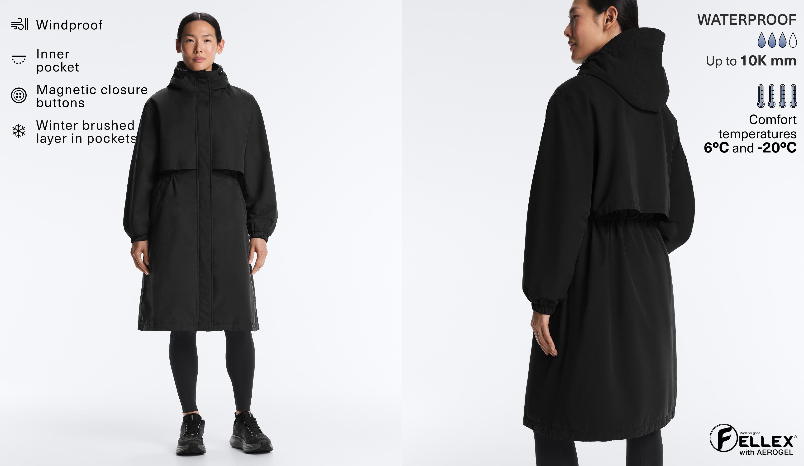 FELLEX® with AEROGEL 10k waterproof long padded jacket FELLEX® with AEROGEL 10k waterproof long padded jacket