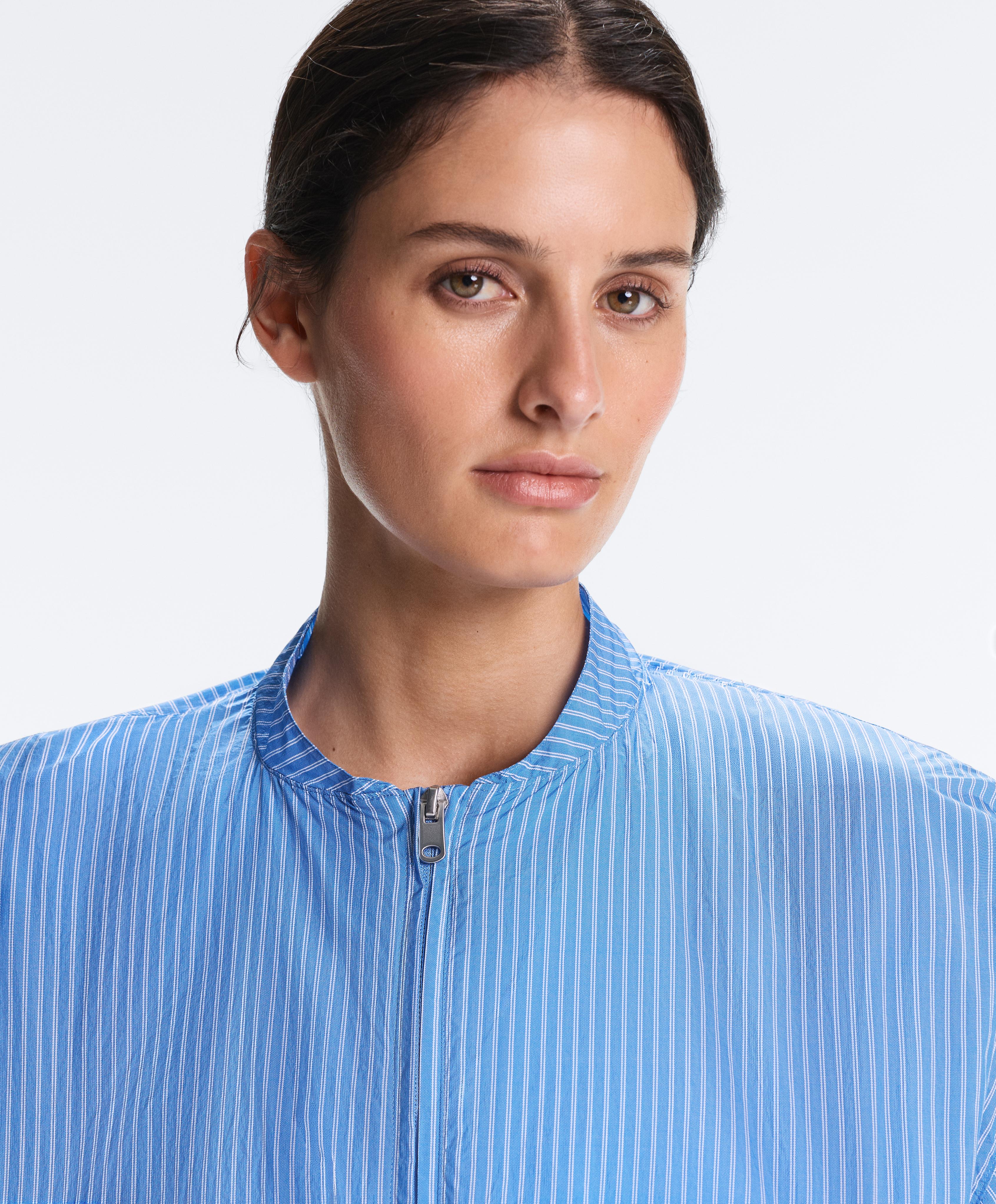 Track jacket with stripes — PALE LAVENDER BLUE