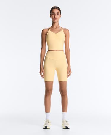 Comfortlux crossed-strap tank top — PALE YELLOW 3