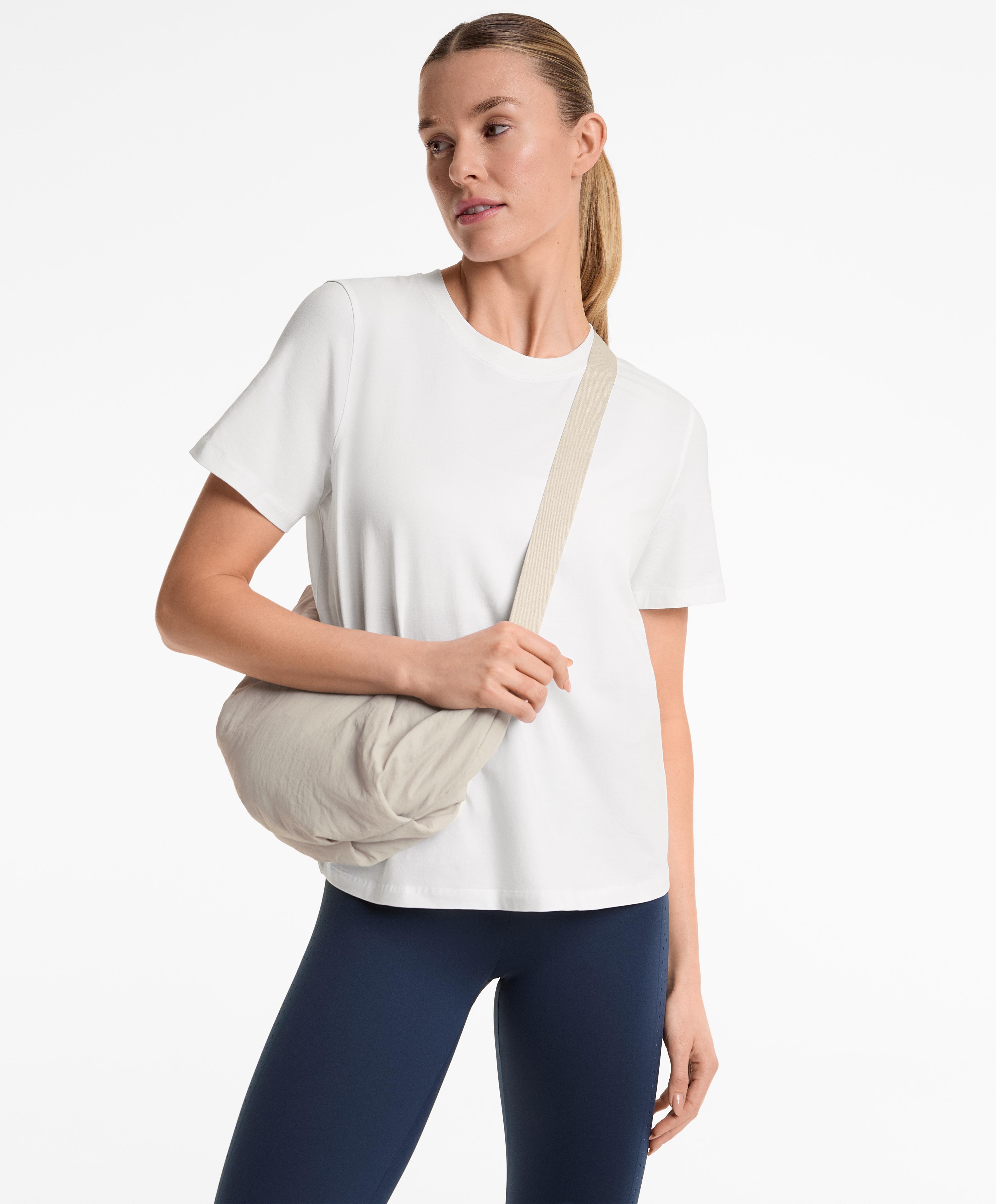 T-shirt de manga curta com mistura de algodão T-shirt de manga curta com mistura de algodão