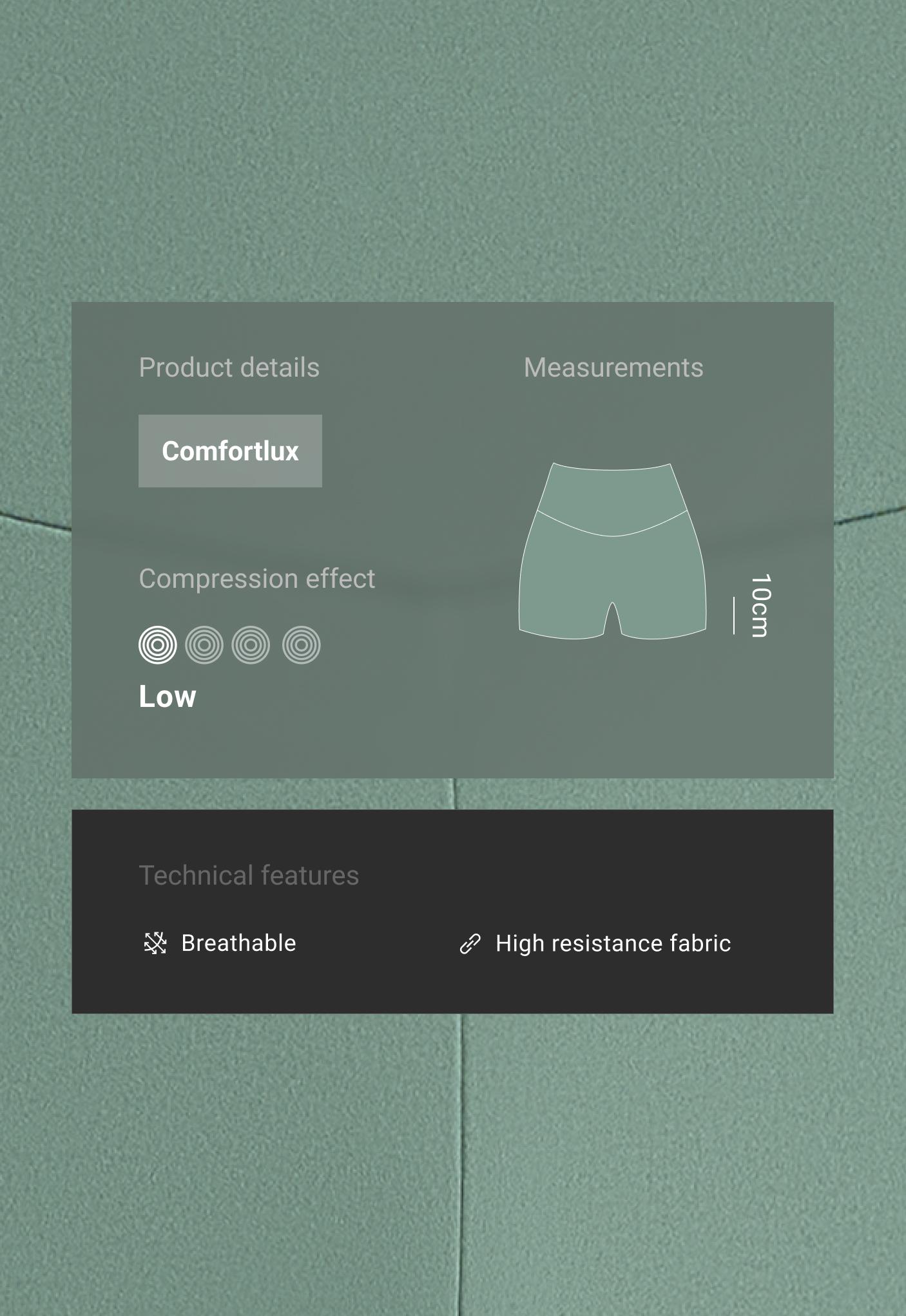Comfortlux high-waisted 10cm hot pants - Sale