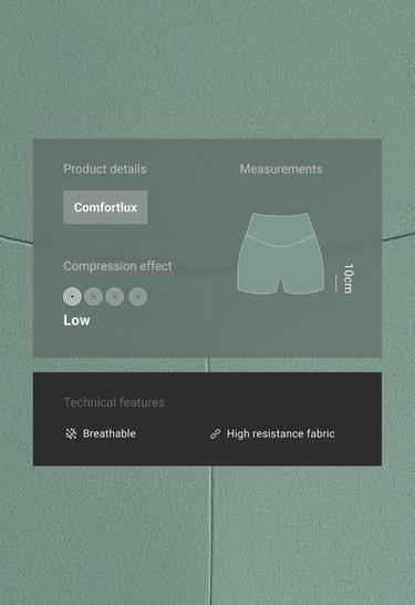 Hot pants high rise Comfortlux 10 cm — GREEN 2
