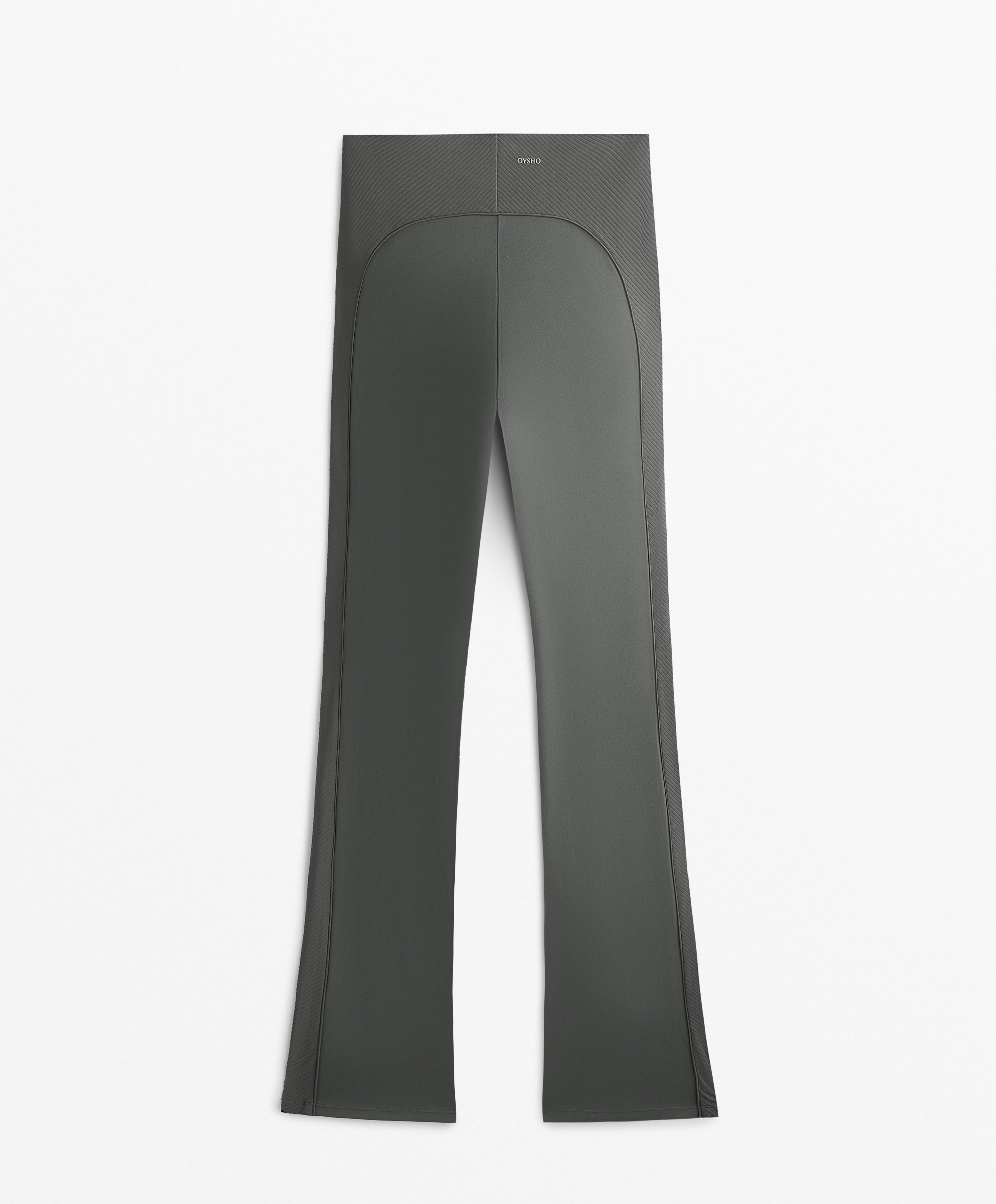 Comfortlux high rise side rib flare trousers