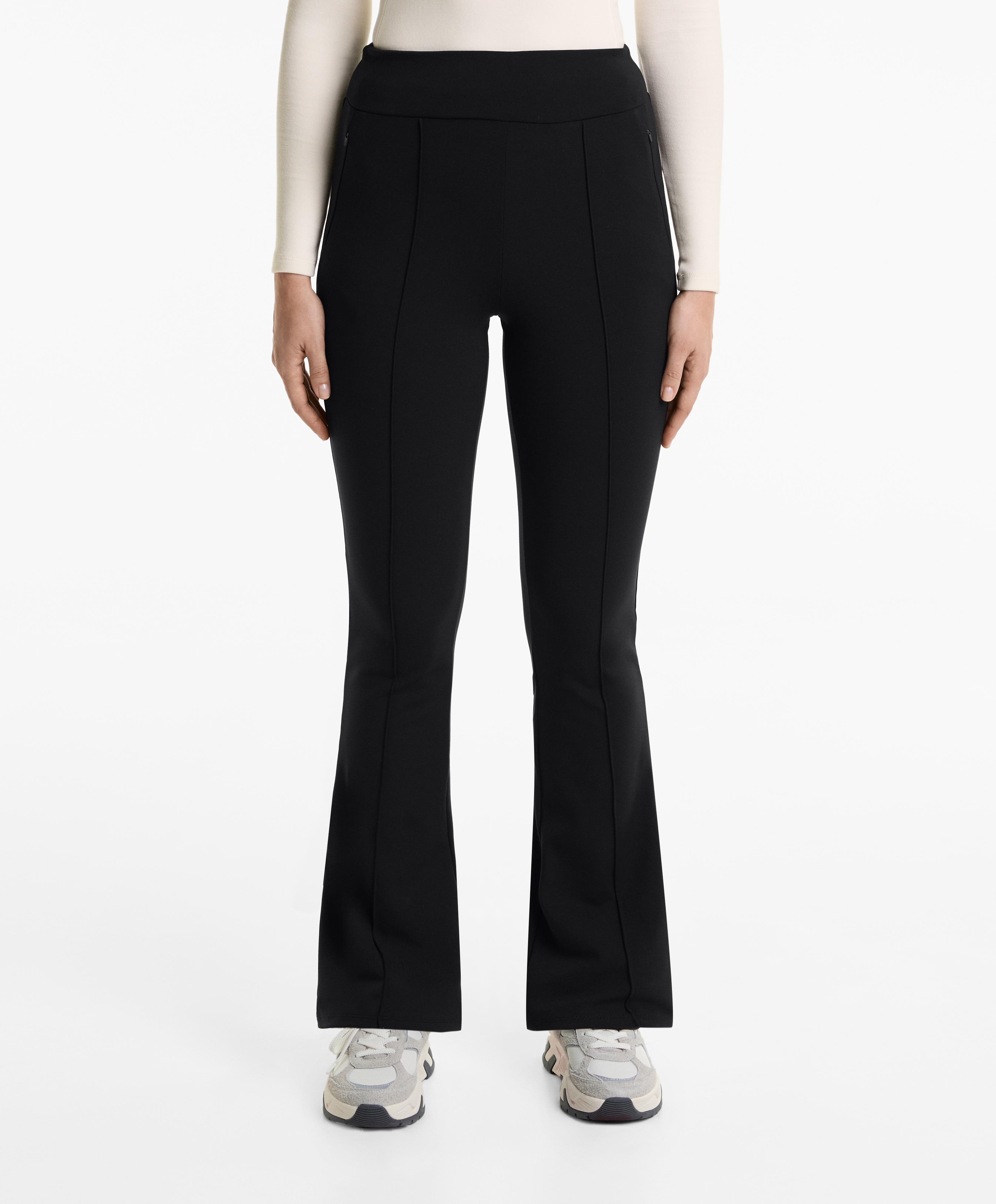 Pantalón flare warm high rise nervio 80 cm - Rebajas Pantalón flare warm high rise nervio 80 cm - Rebajas