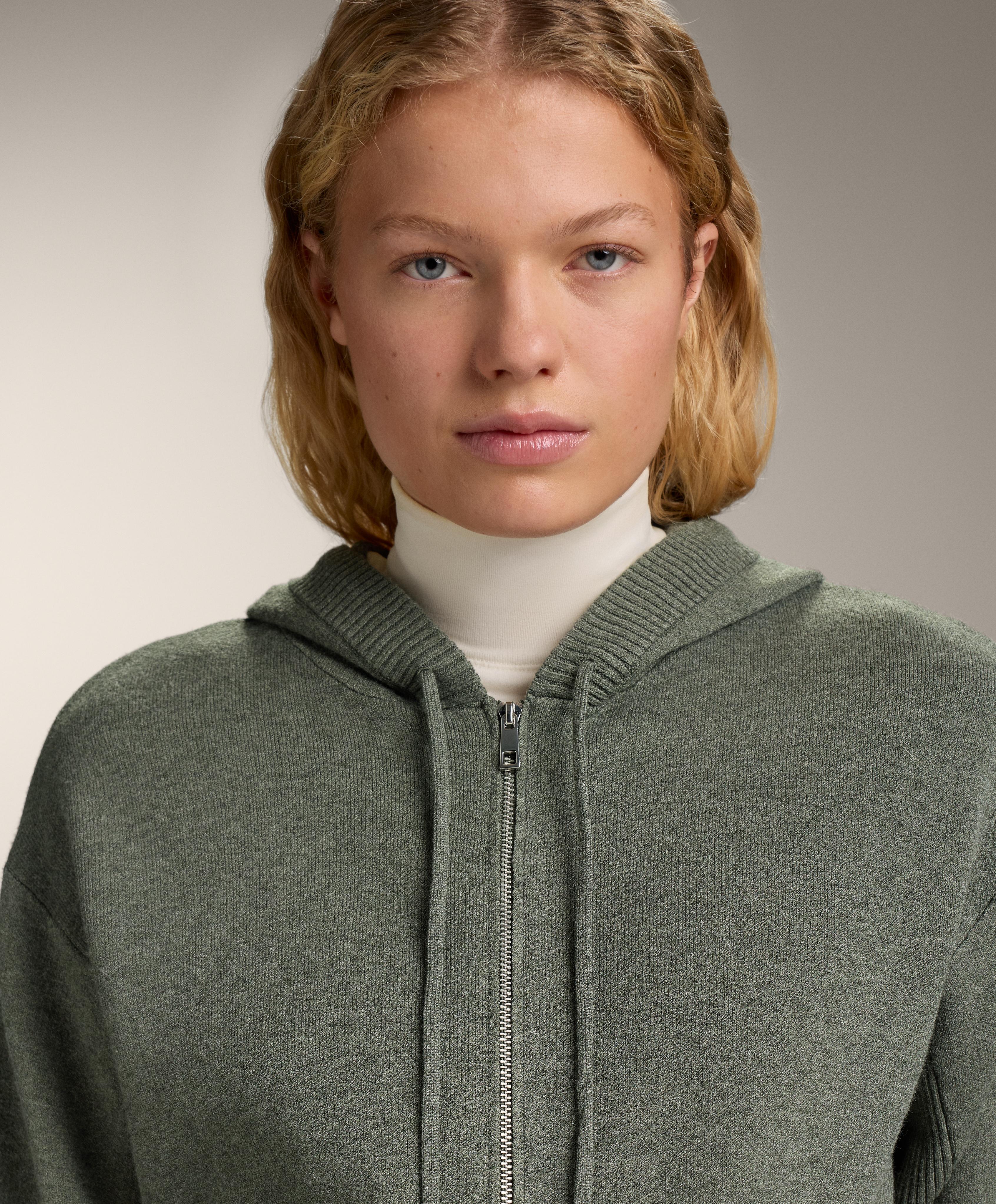 Lange Strickjacke mit Kapuze - Sale Lange Strickjacke mit Kapuze - Sale