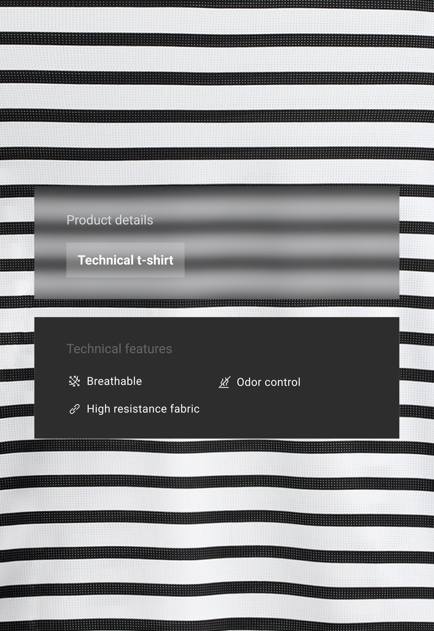 Striped long-sleeve technical T-shirt Striped long-sleeve technical T-shirt