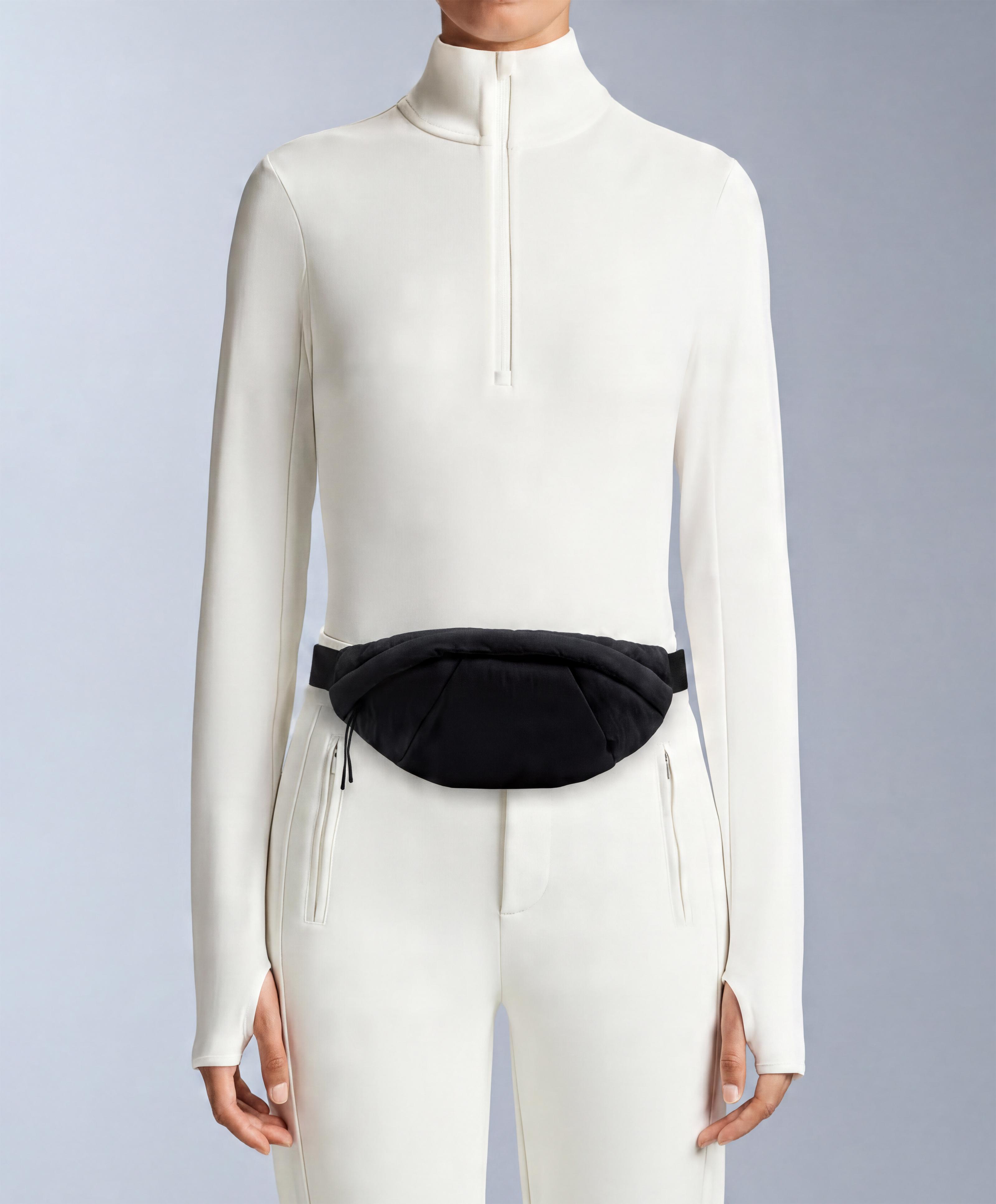 Water-repellent nylon belt bag — BLACK