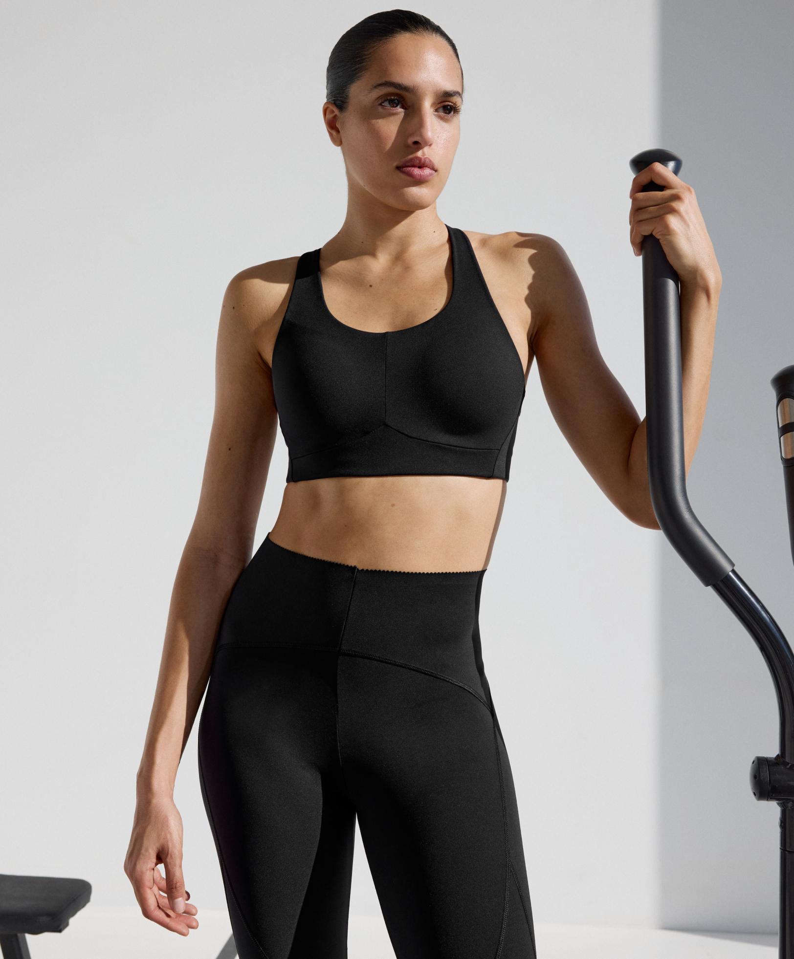 Firm support compressive sports bra