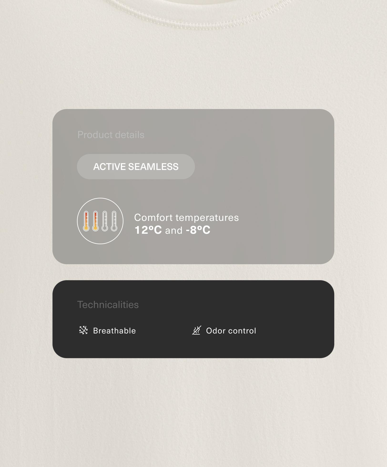 تيشيرت حراري بطبقة أساسية دون خياطة - تنزيلات