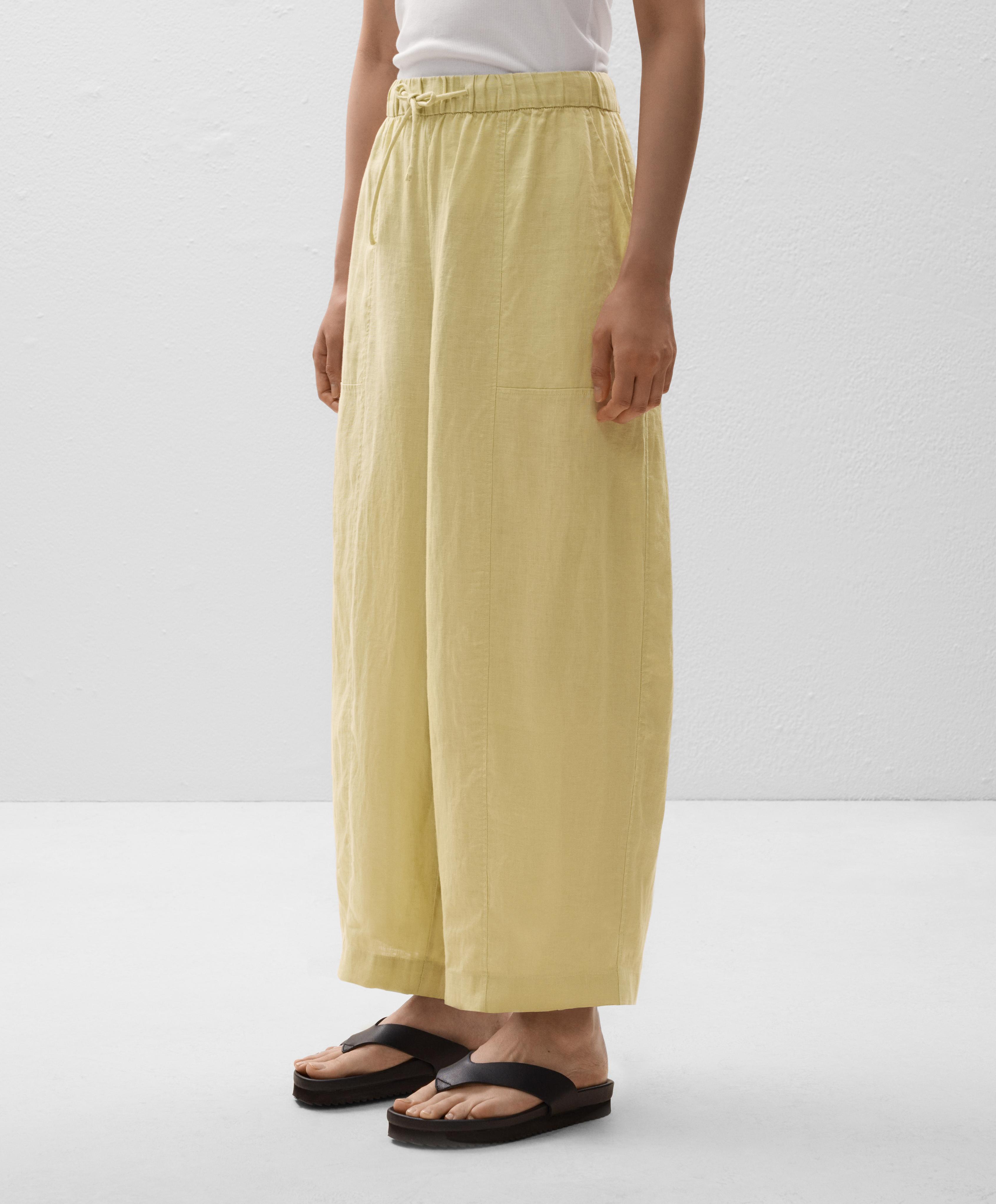 Pantalón barrel 100% lino Pantalón barrel 100% lino
