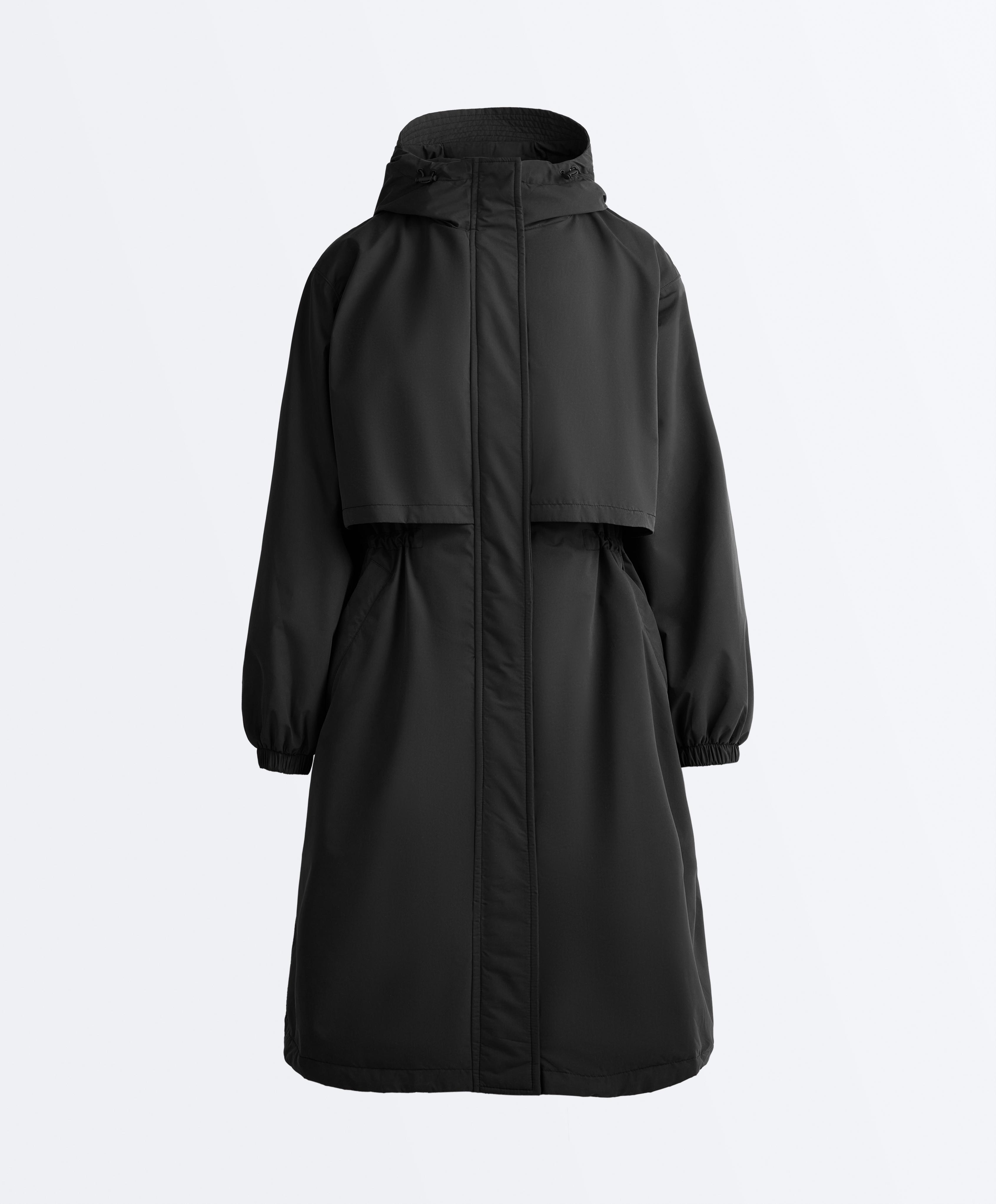 FELLEX® AEROGEL 10K waterproof long padded jacket — BLACK