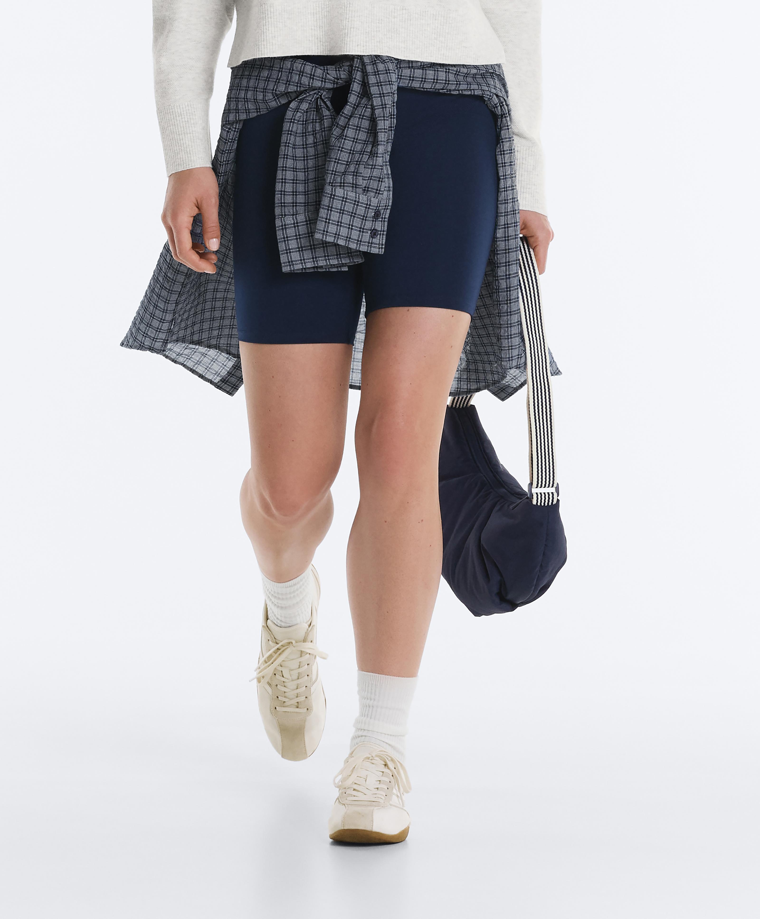 Quilted crossbody bag — NAVY BLUE