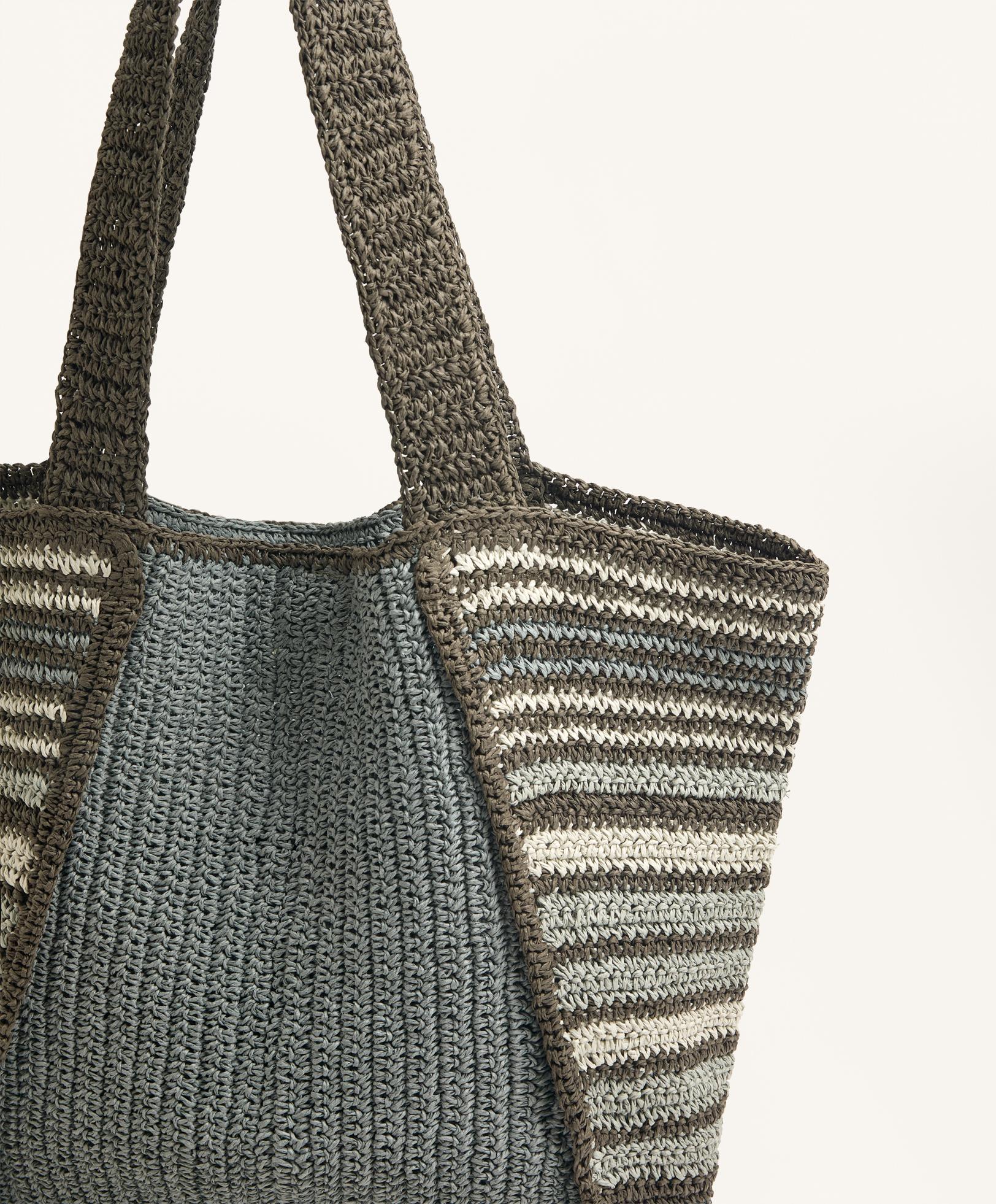 Bolso shopper rayas