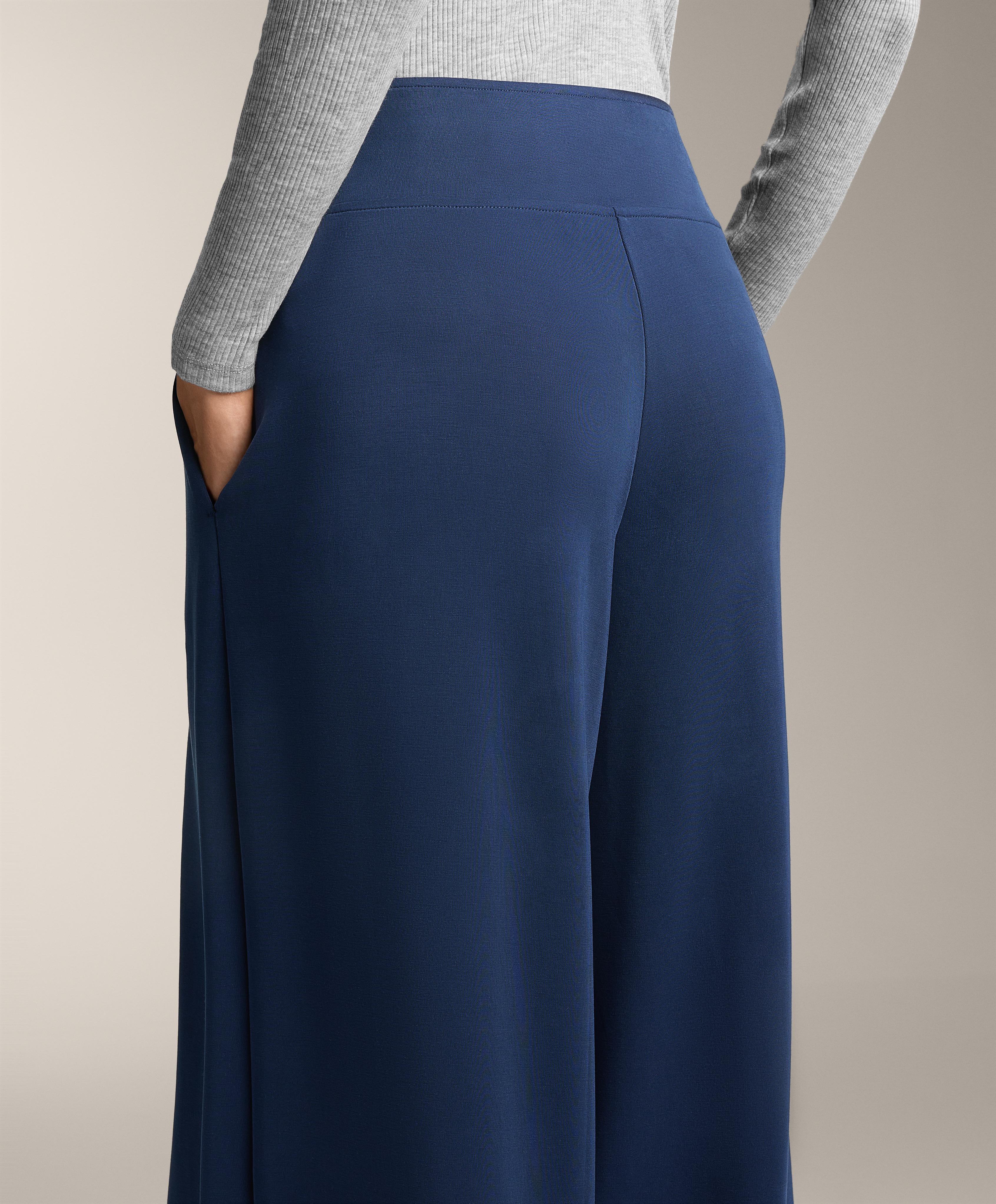 Pantalon large à pli frontal en modal doux au toucher - Soldes