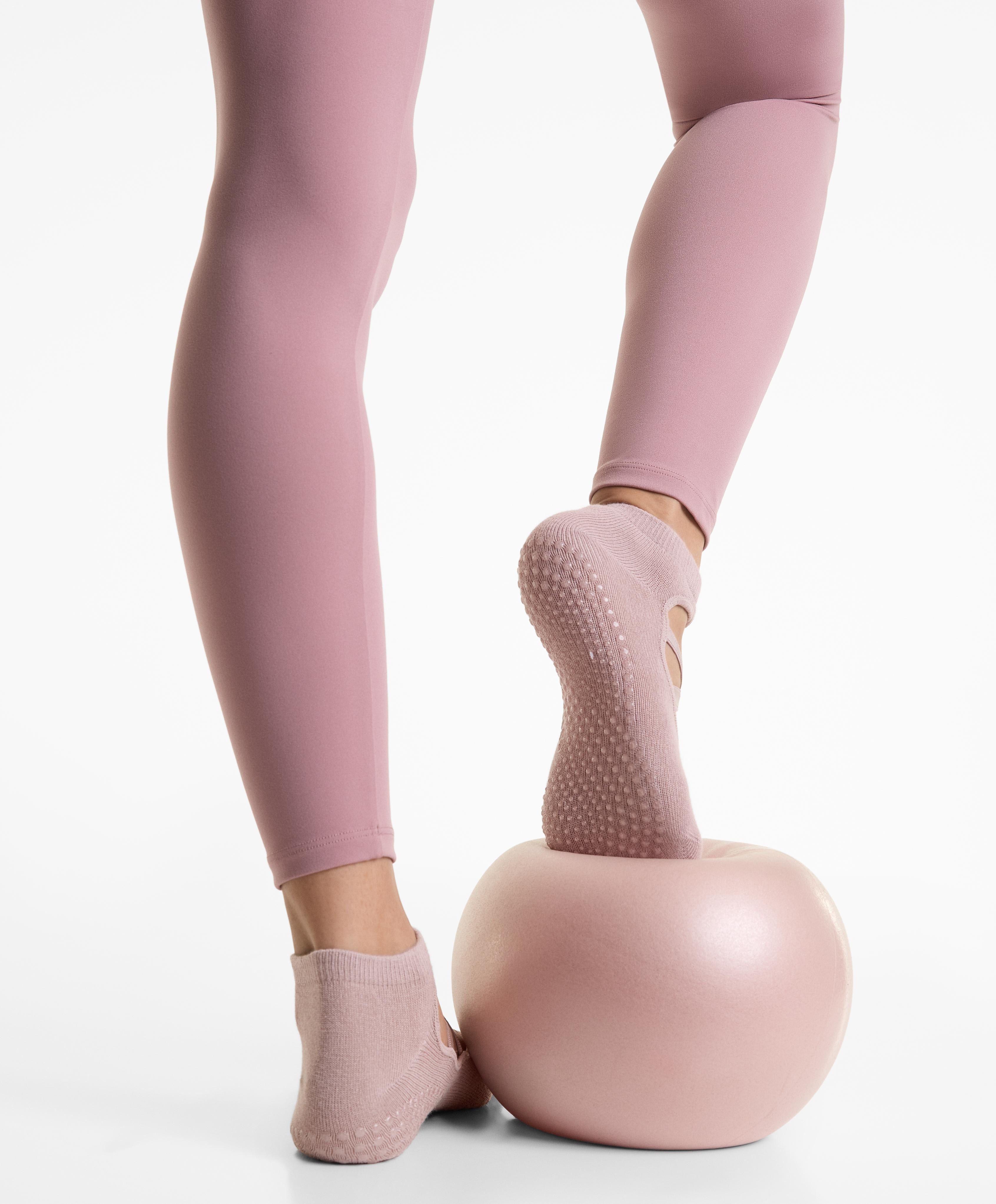 2 pares de calcetines yoga y pilates mezcla algodón cintas cruzadas - Rebajas 2 pares de calcetines yoga y pilates mezcla algodón cintas cruzadas - Rebajas