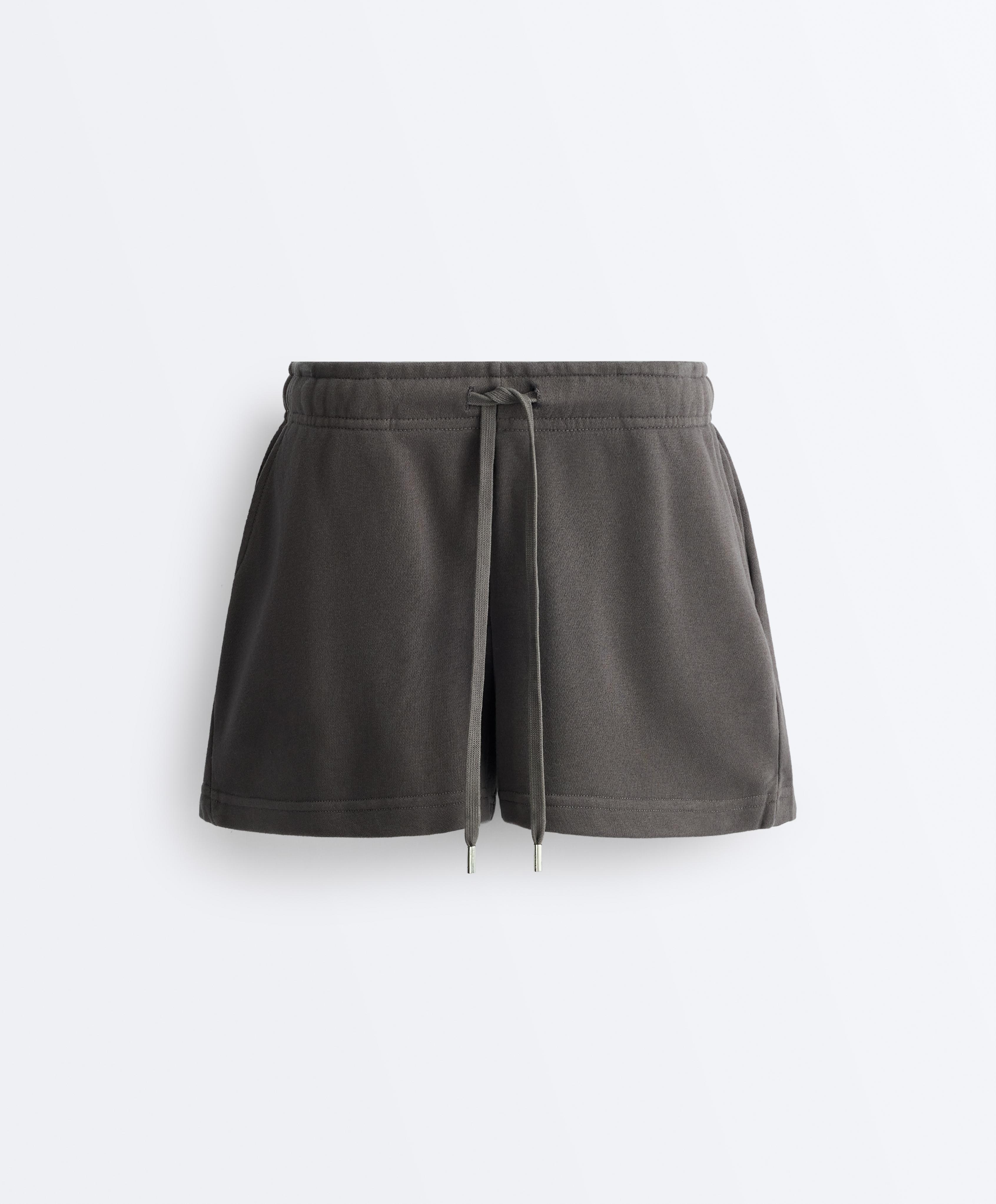 Shorts aus Baumwollmix-Felpa Shorts aus Baumwollmix-Felpa