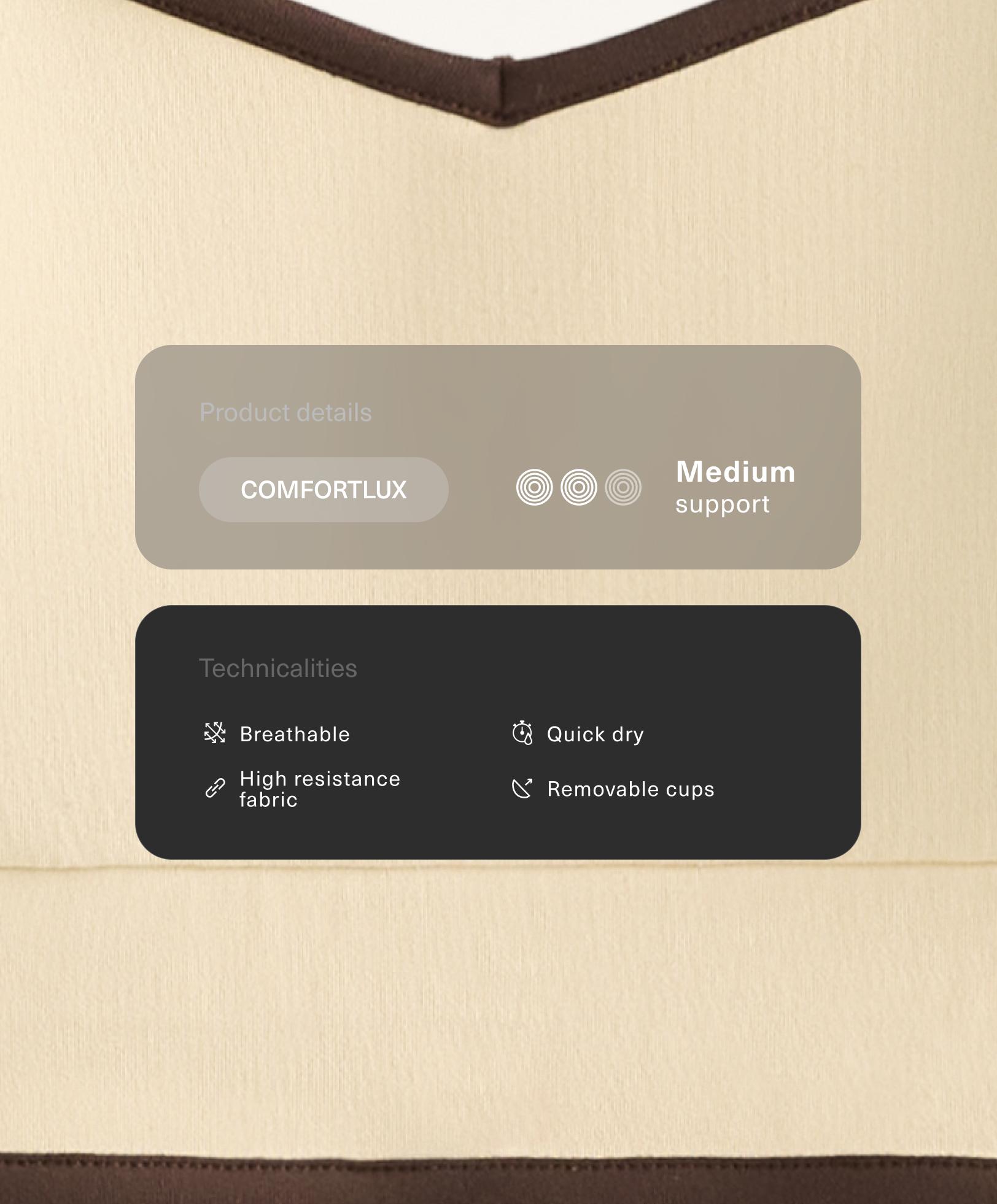 Comfortlux contrast tank top