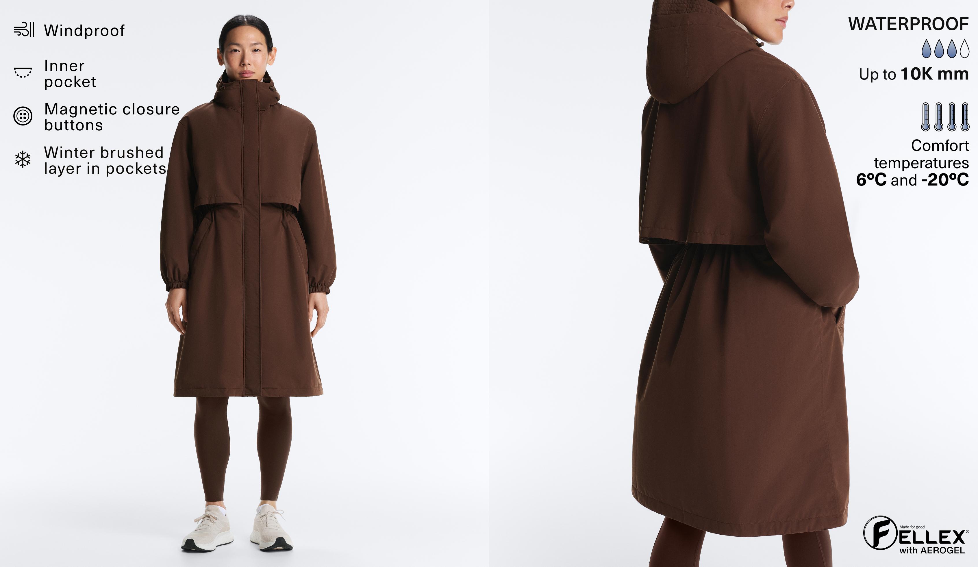 FELLEX® with AEROGEL 10k waterproof long padded jacket