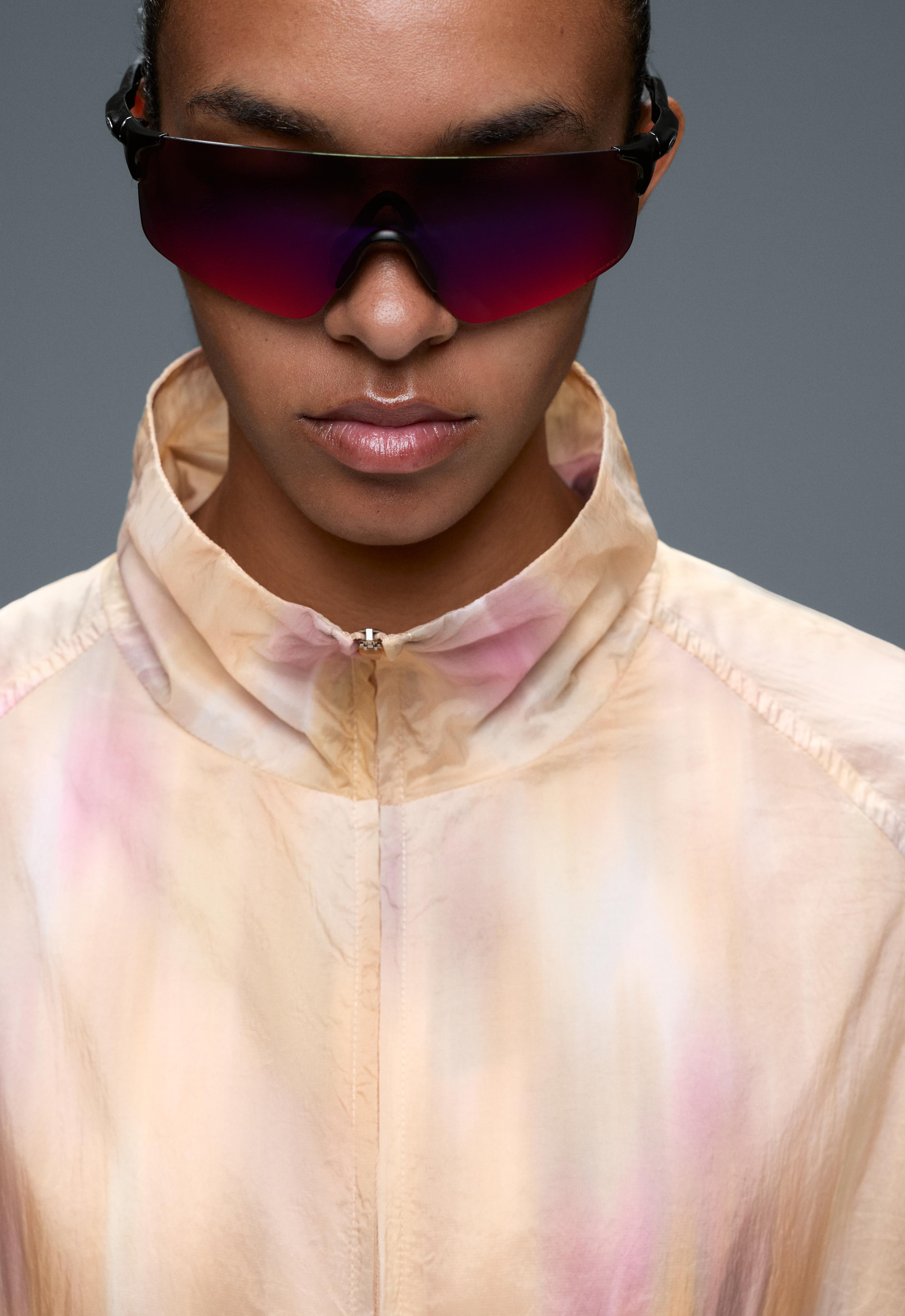 Tie-dye track jacket — BUTTER YELLOW