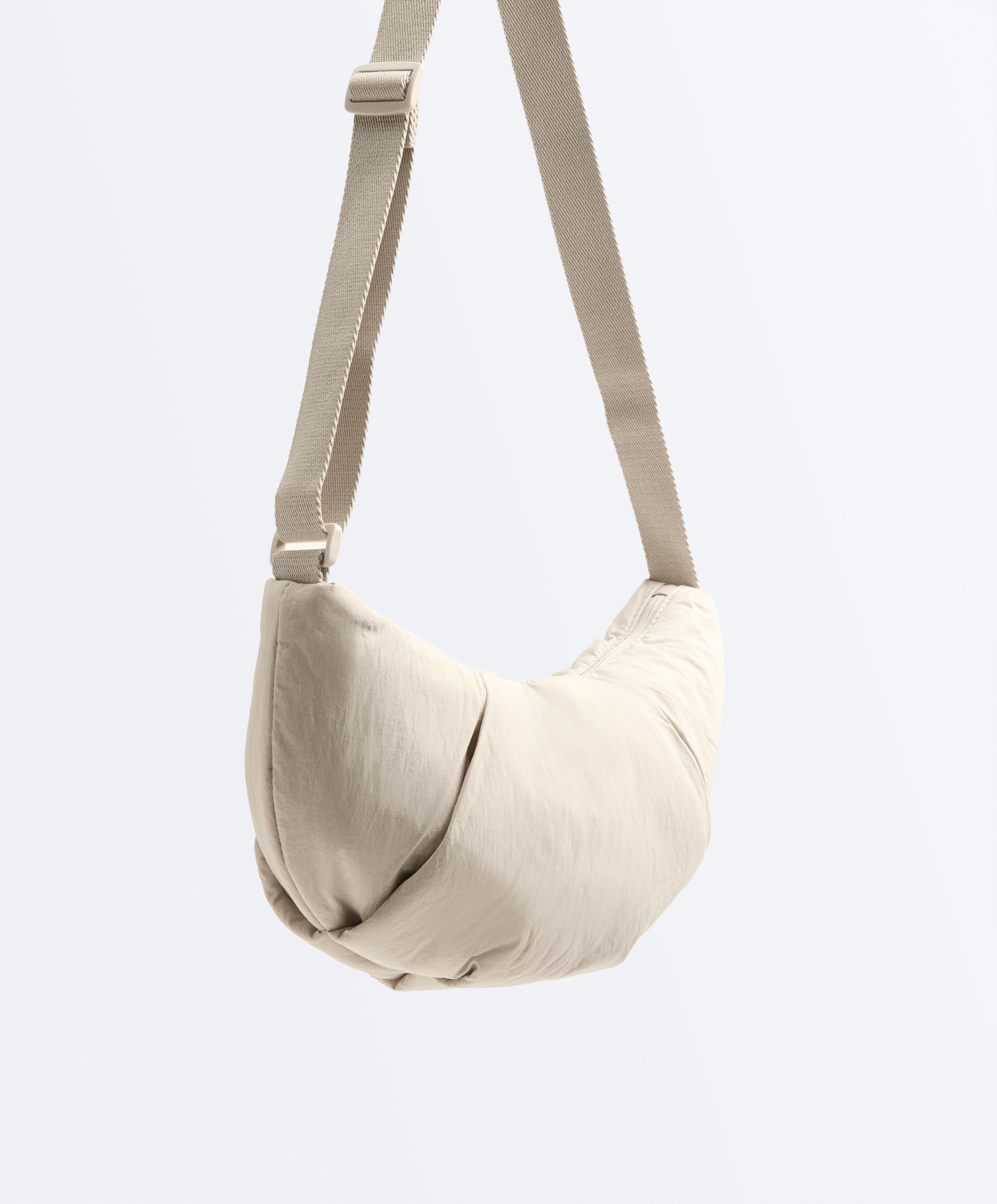Quilted crossbody bag — MINK