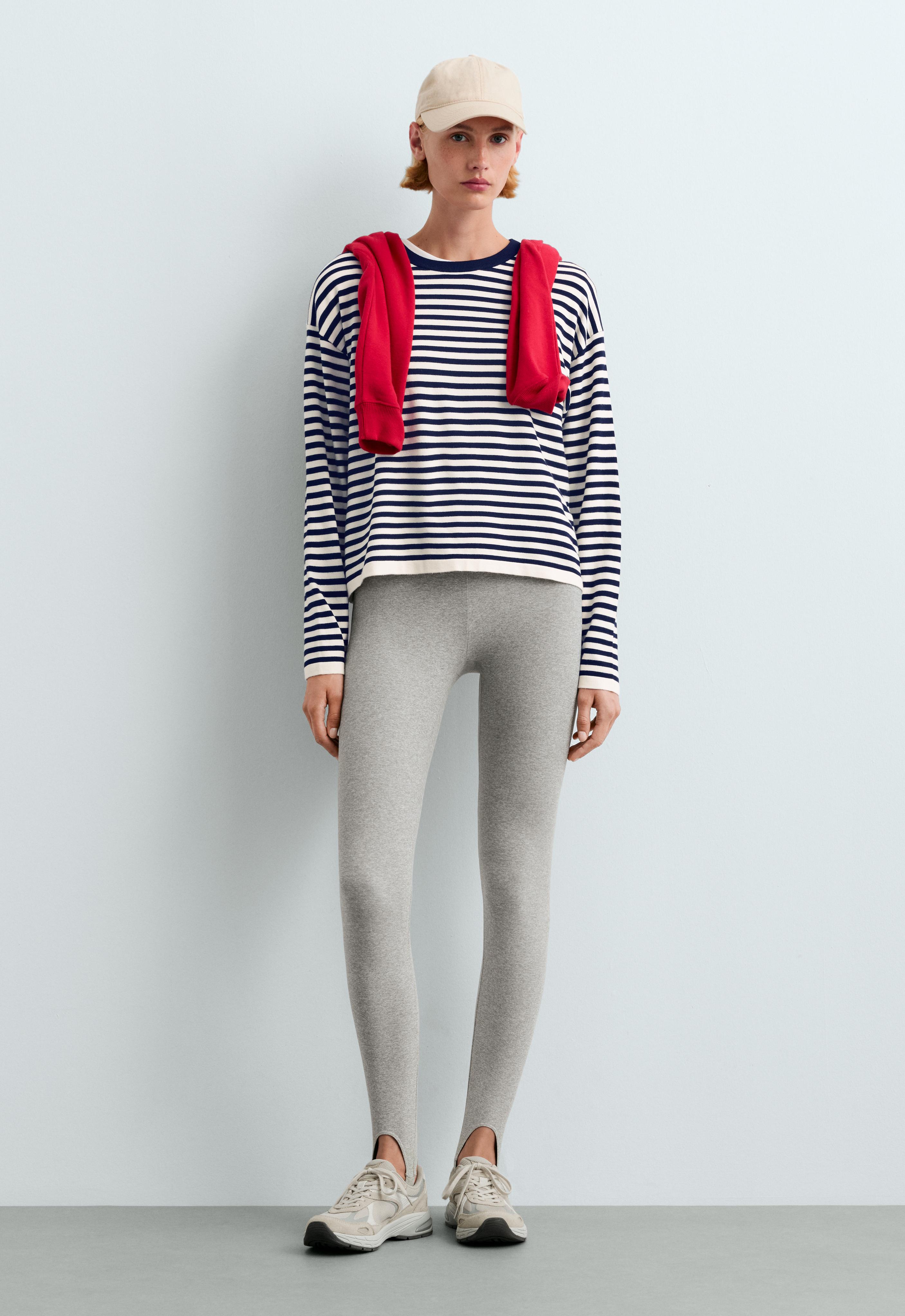 Fine knit striped jumper