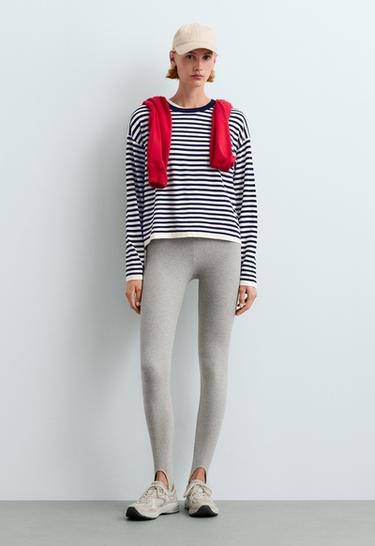 Fine knit striped jumper — PALE ECRU 1